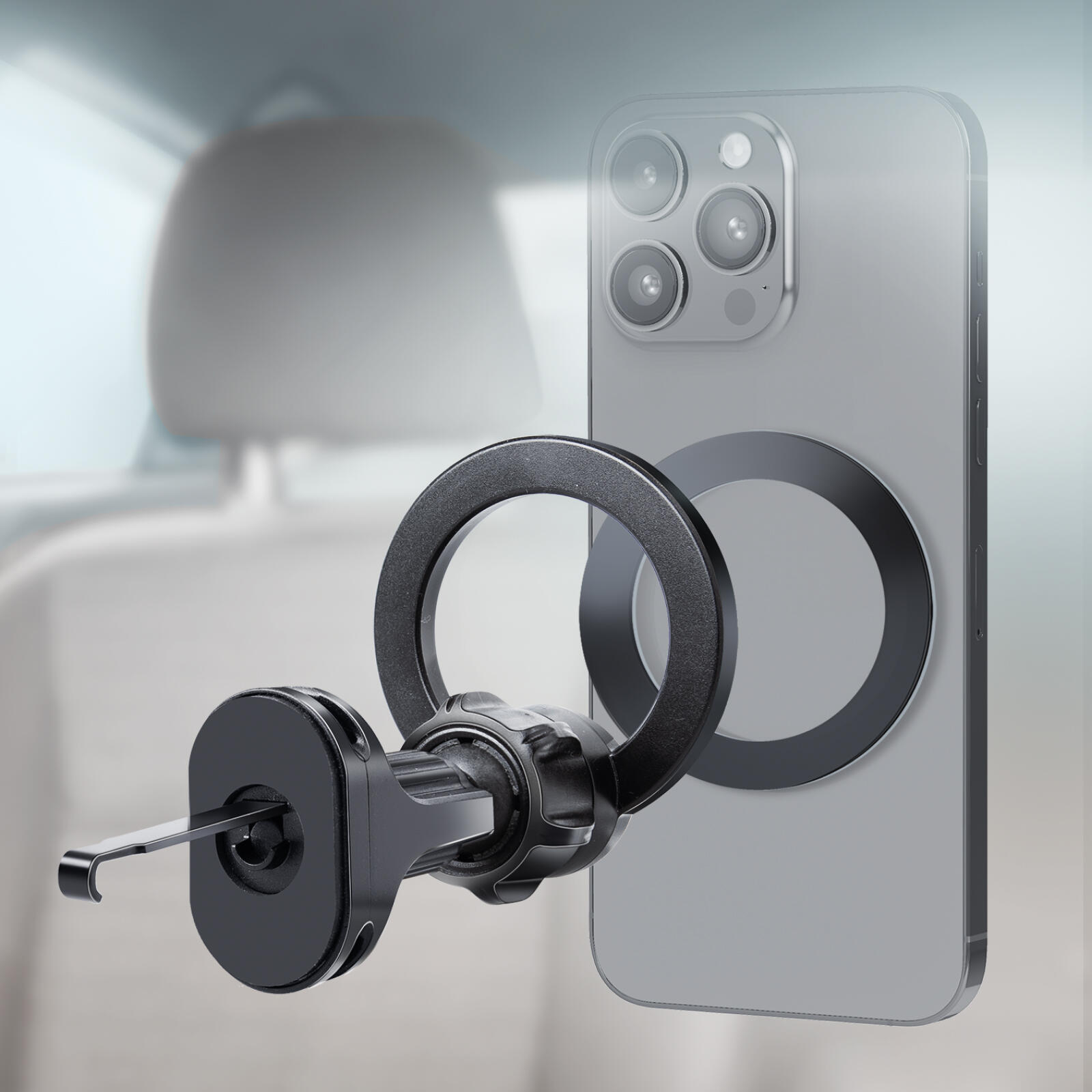 Support de voiture magnétiquecompatible avec Magsafe 2/3