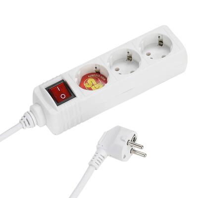 Stekkerdoos met 3 schuko-stopcontacten