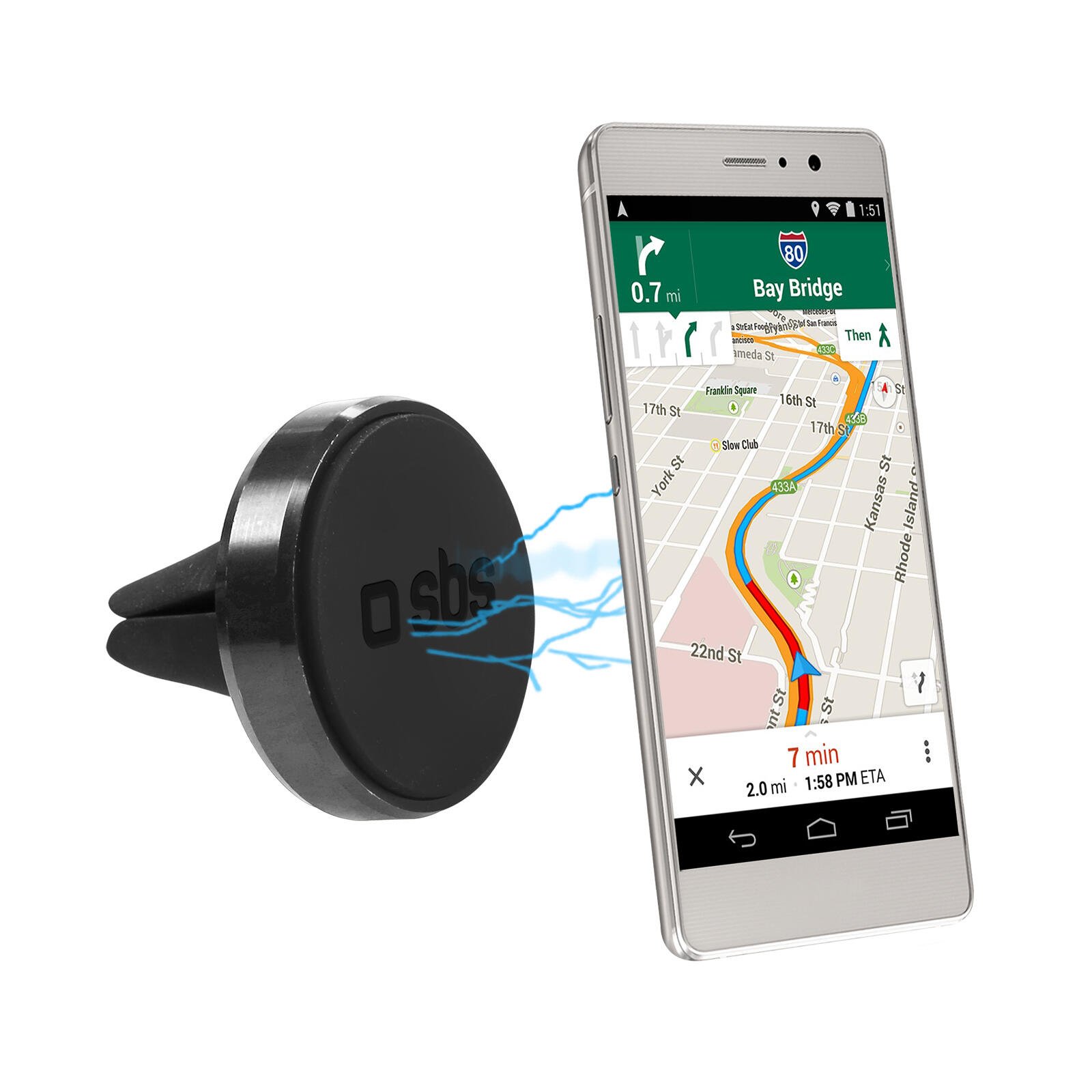 Support universel pour auto avec aimant 4/4