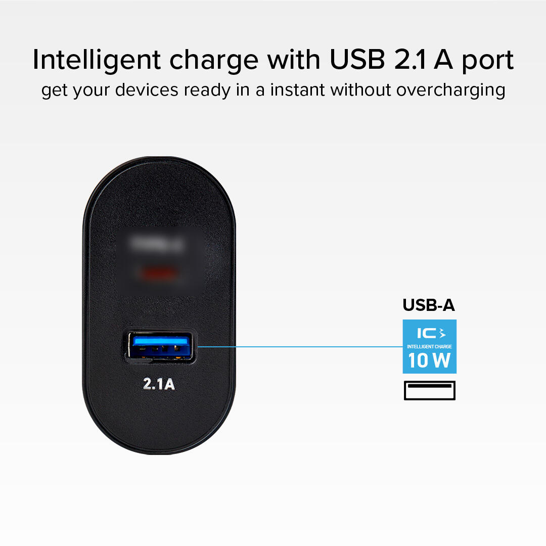 Caricabatterie da viaggio USB-A - USB-C a ricarica rapida 3/7