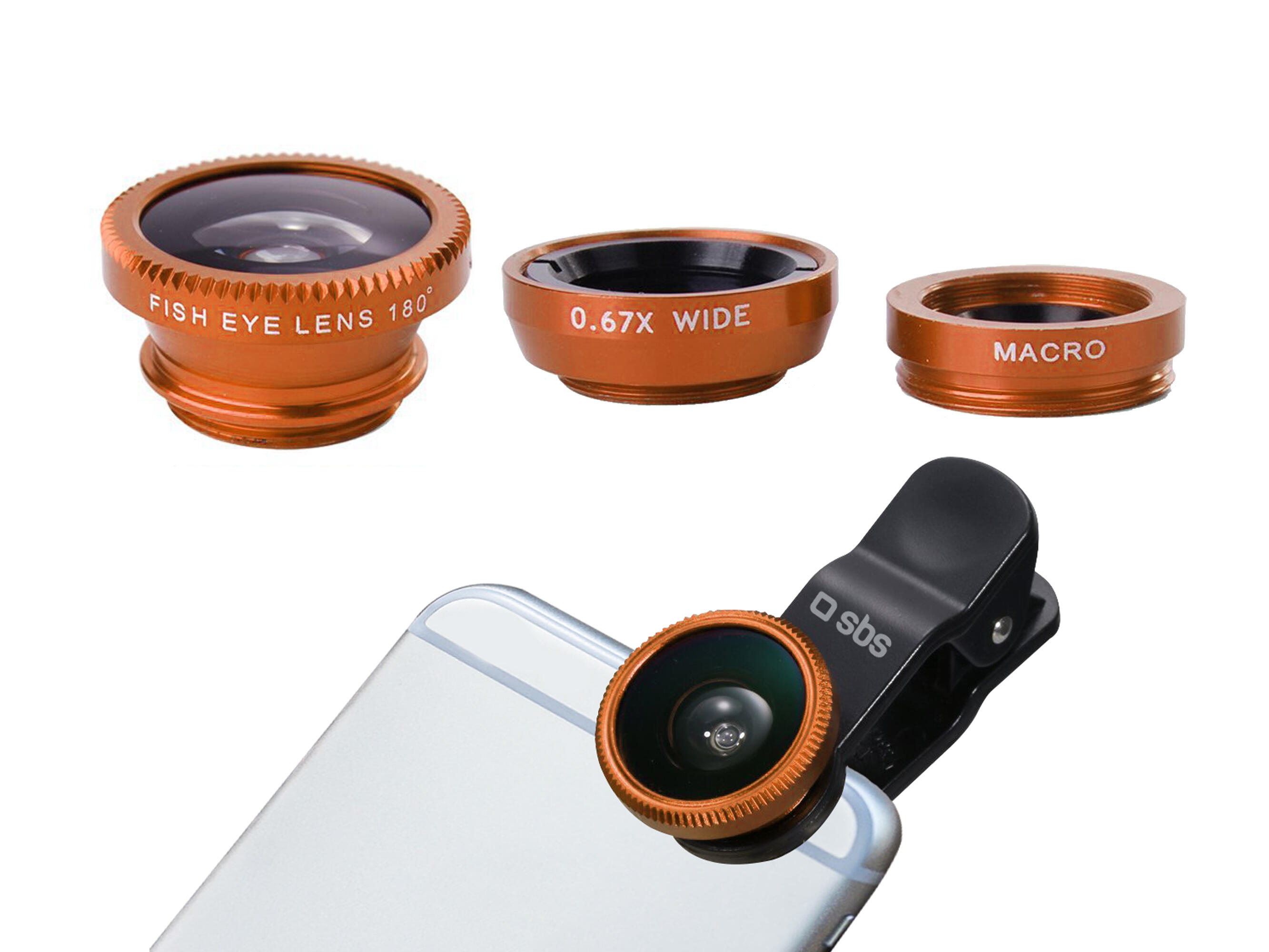 Kit d'objectifs 3 en 1 pour smartphone 2/5