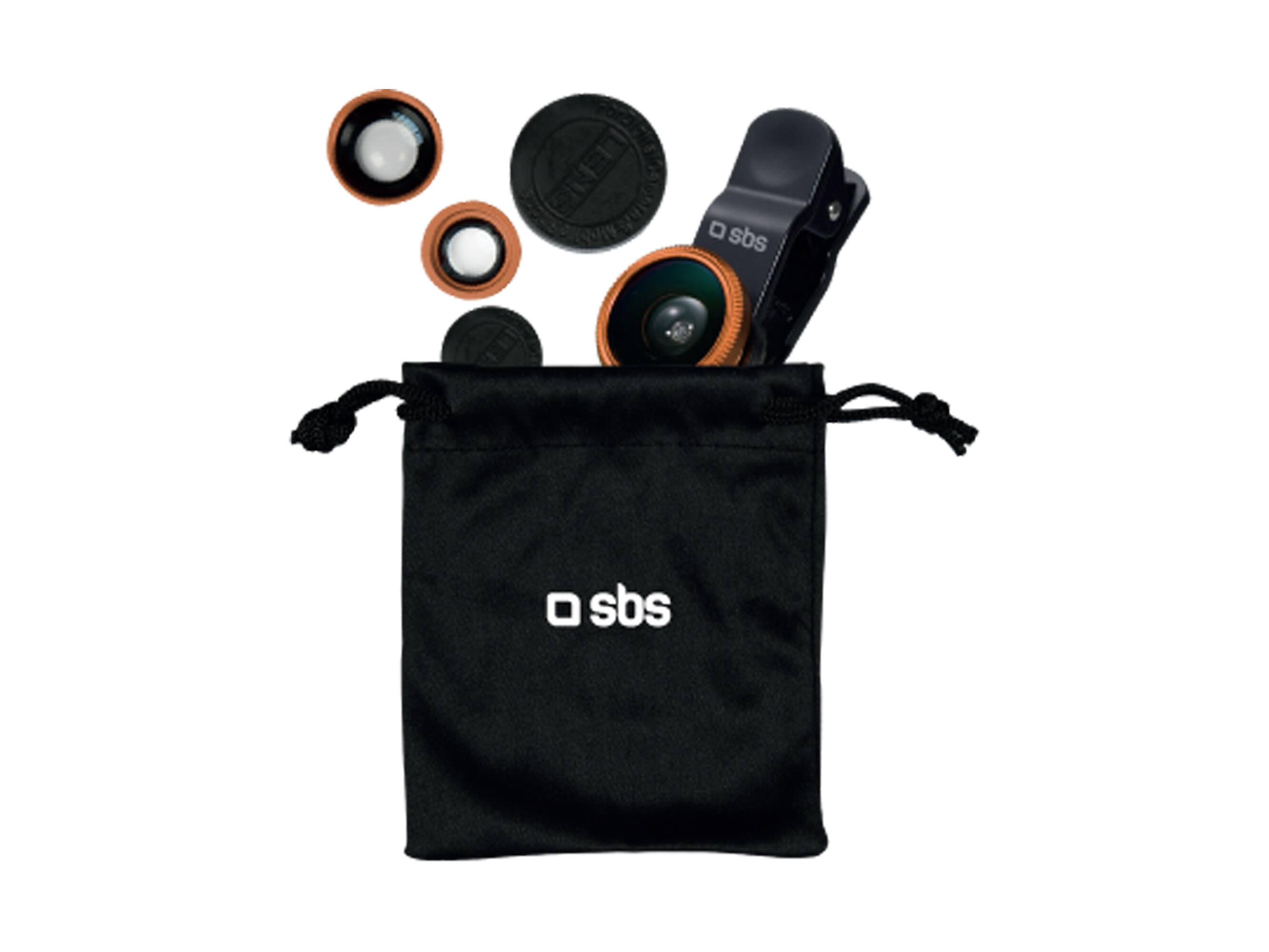Kit d'objectifs 3 en 1 pour smartphone 4/5