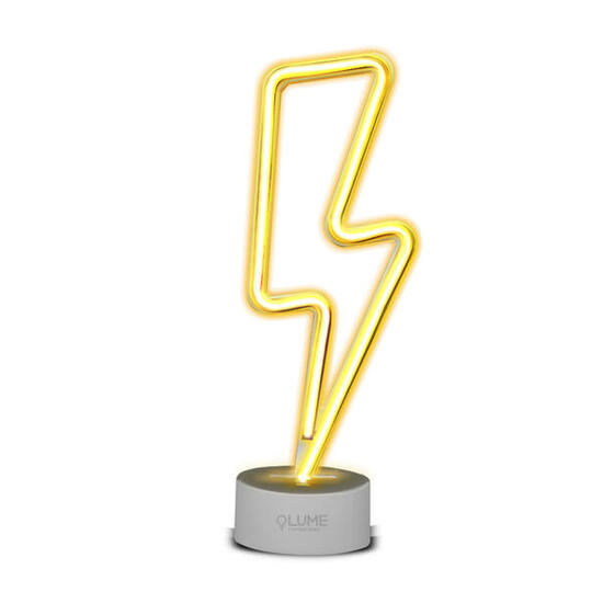 Enseigne lumineuse à LED "Electric Bolt Power" avec effet néon pour l'intérieur