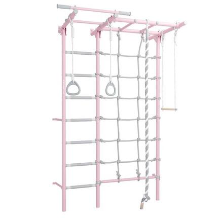Jeflex klimrek ClimbMaxx M4 voor wandmontage met accessoires, roze