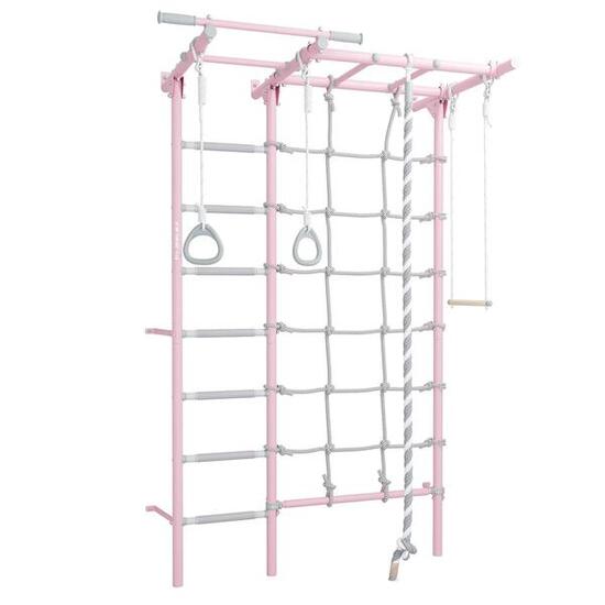 Jeflex klimrek ClimbMaxx M4 voor wandmontage met accessoires, roze