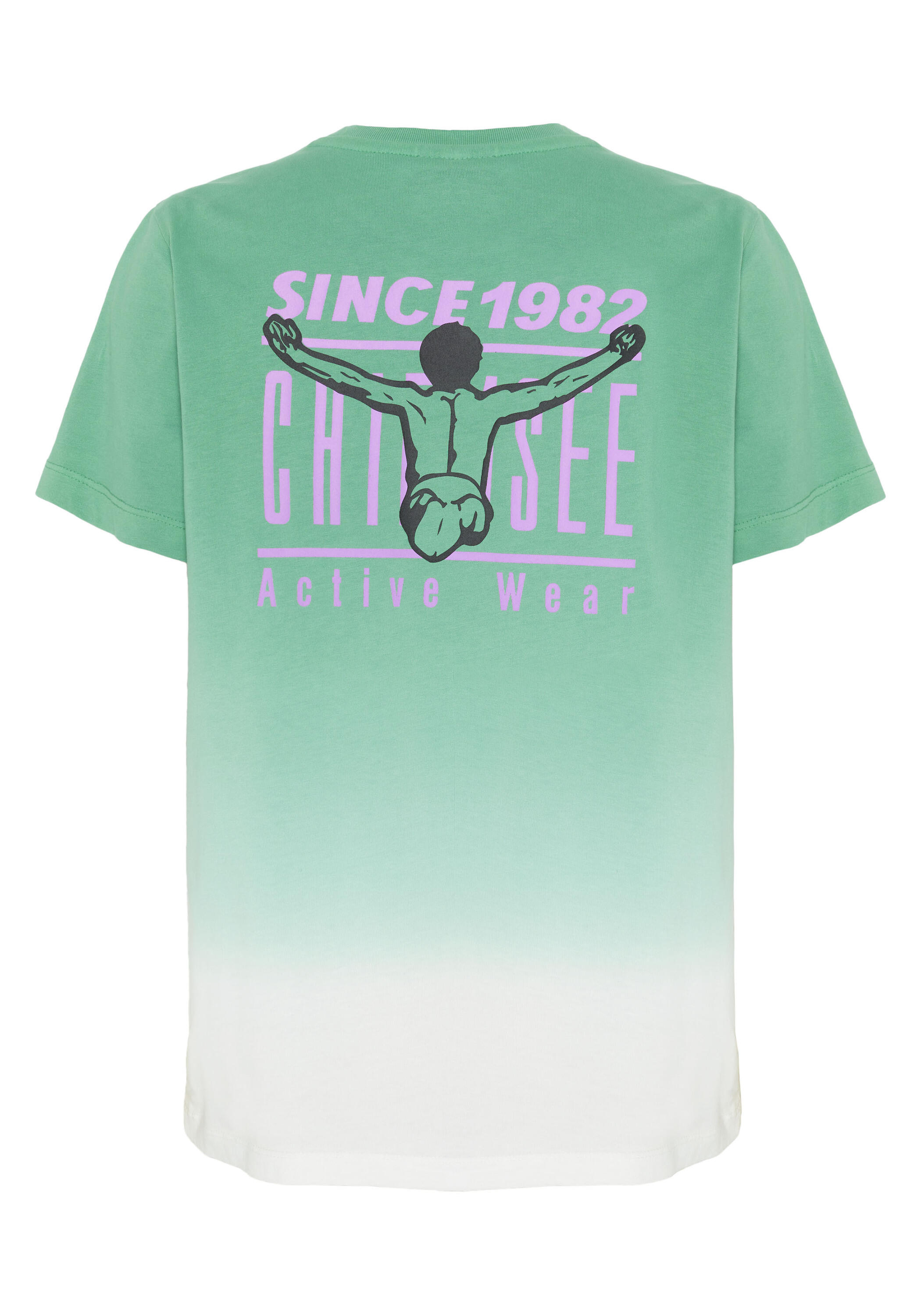 T-Shirt mit Dip-Dye Unikat 2/3