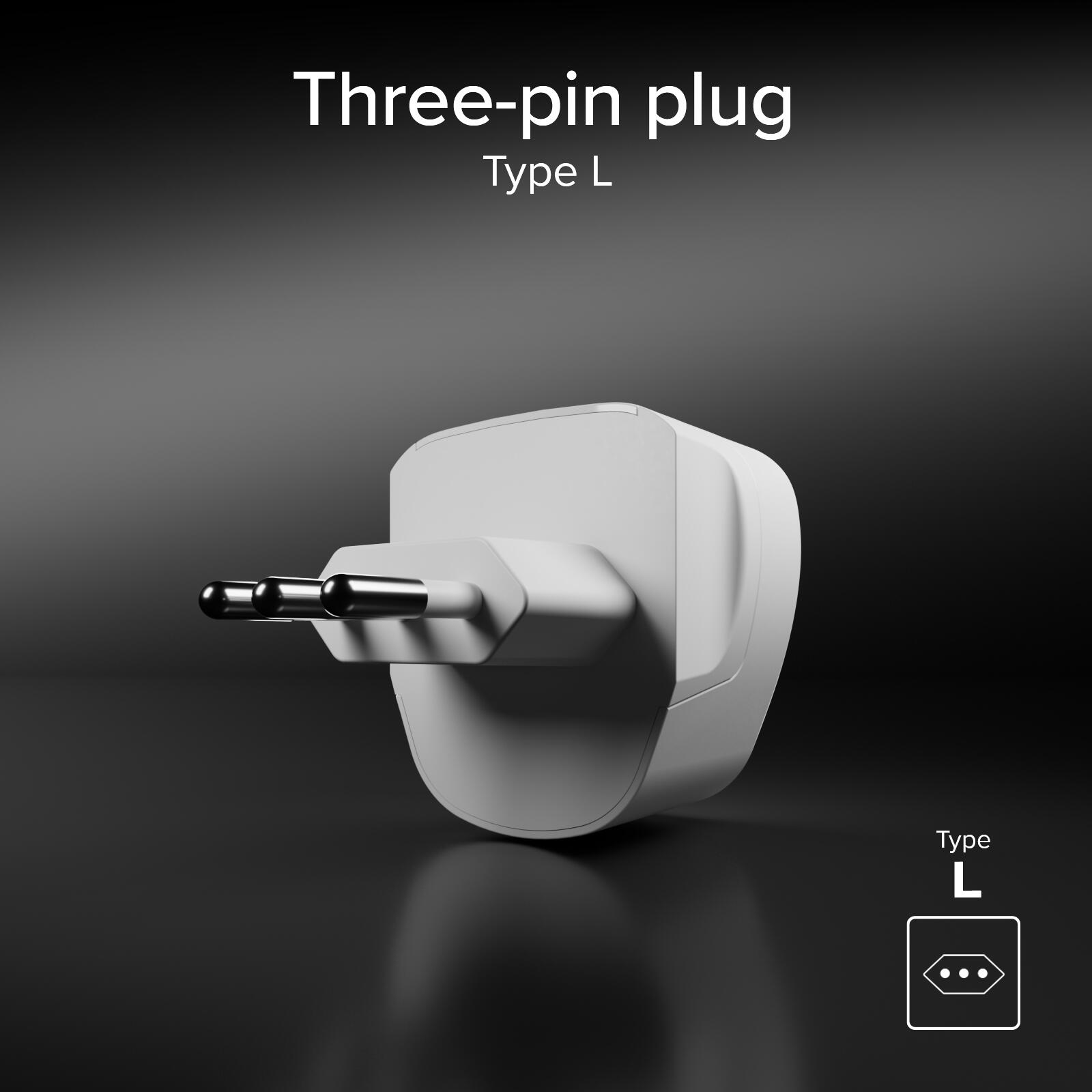 Adaptateur de voyage universel Type C – Fiche italienne 4/7