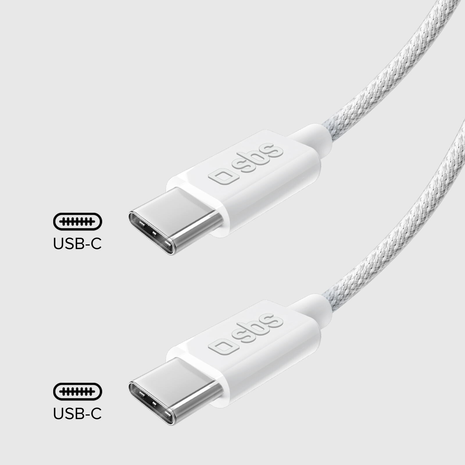 Cavo USB-C - USB-C in tessuto con fermacavo, 1.5 metri 2/7