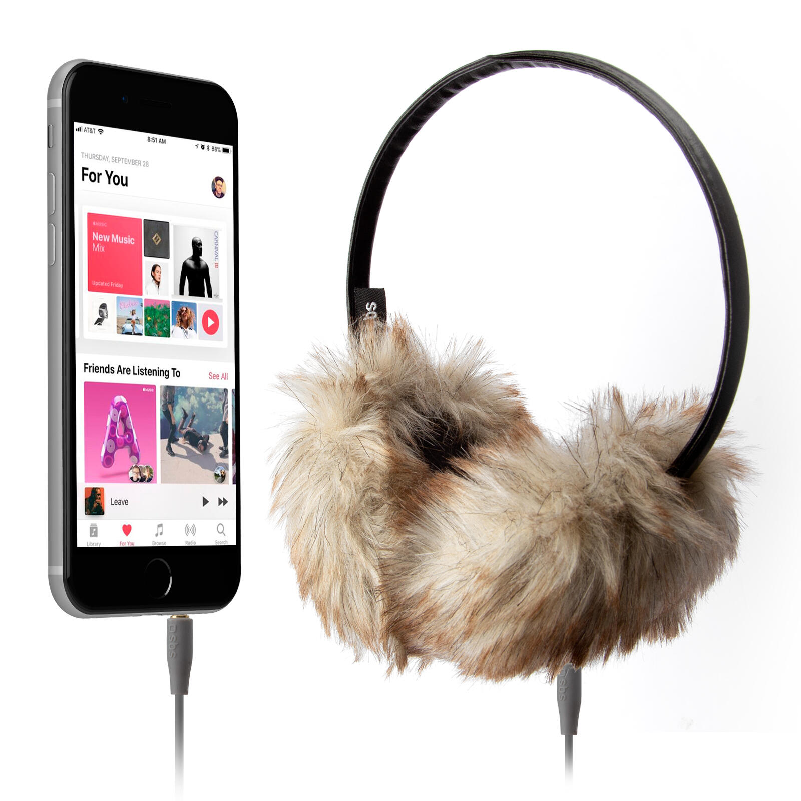 Cuffia stereo per l’inverno Fur 2/5