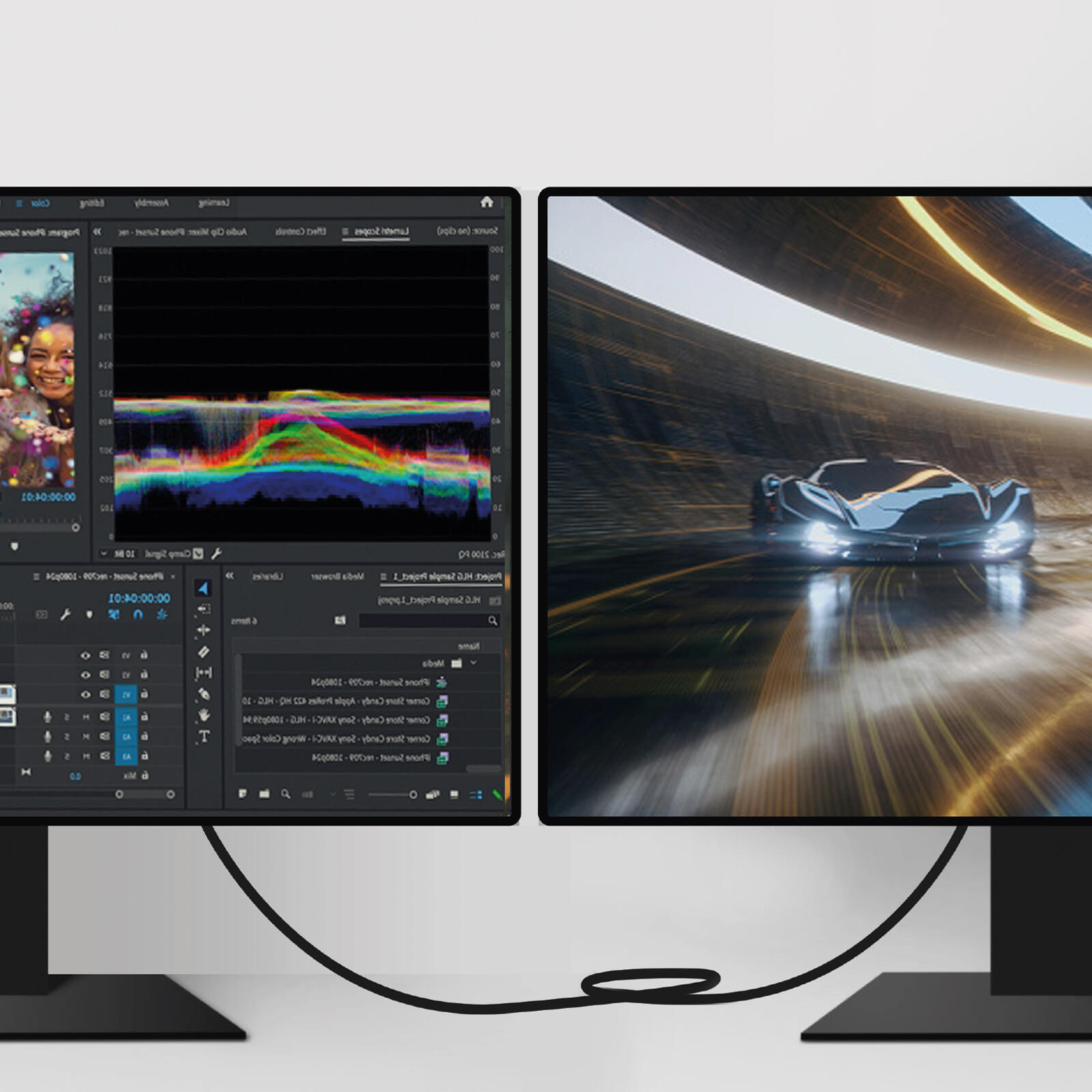 Câble avec 2 DisplayPort mâle à mâle 3/3