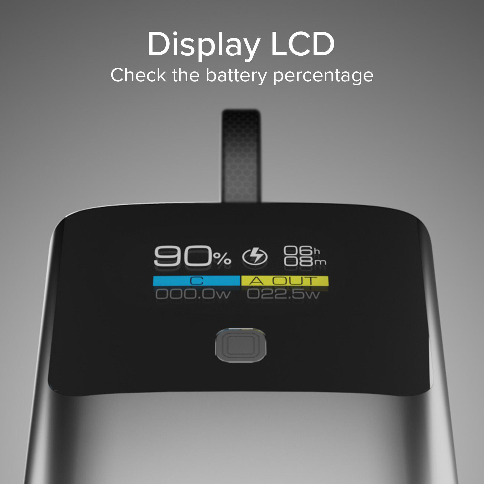 Power Bank 10.000 mAh con LCD PD 20W 6/7
