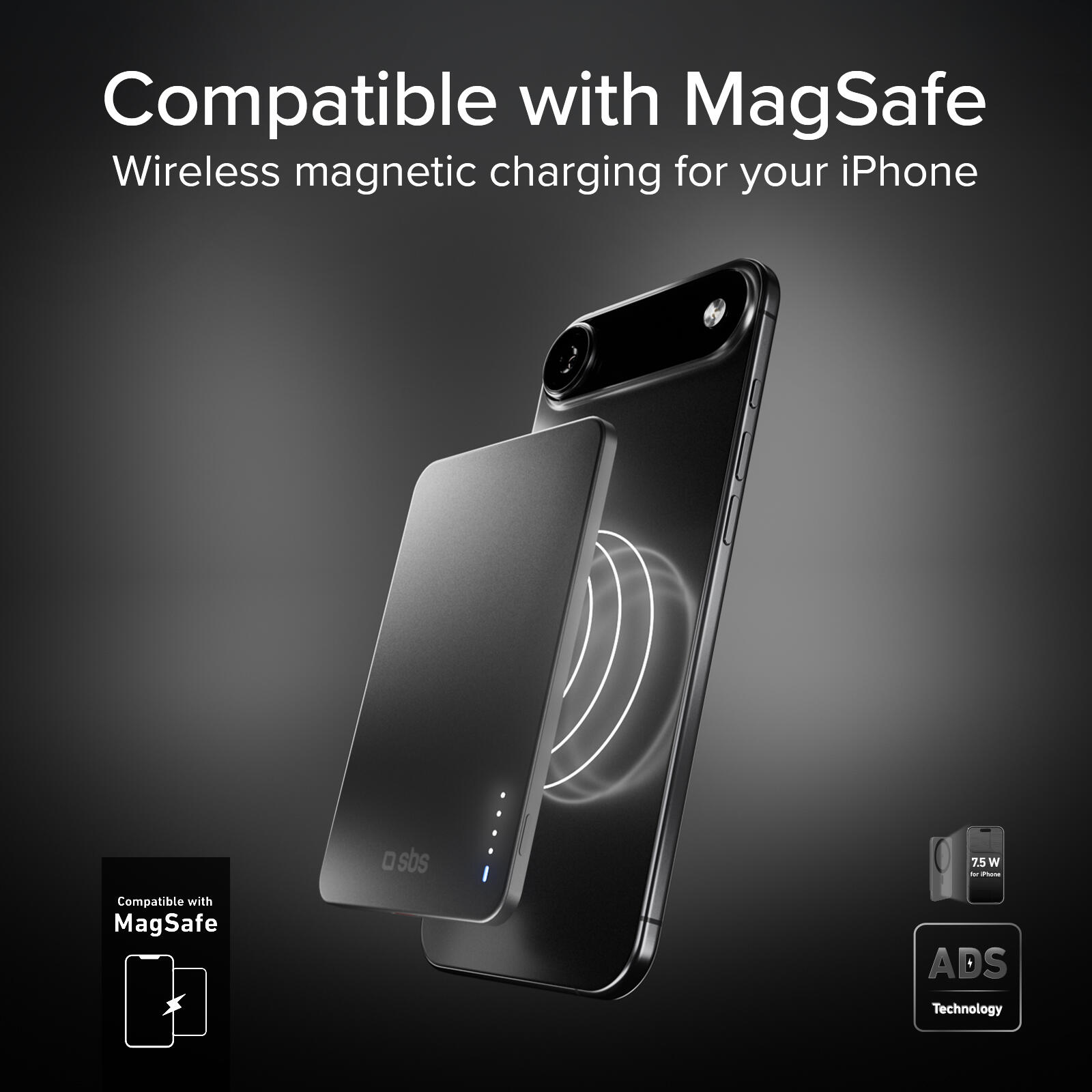 PowerBank magnetico extra-slim 3000mAh 6/7