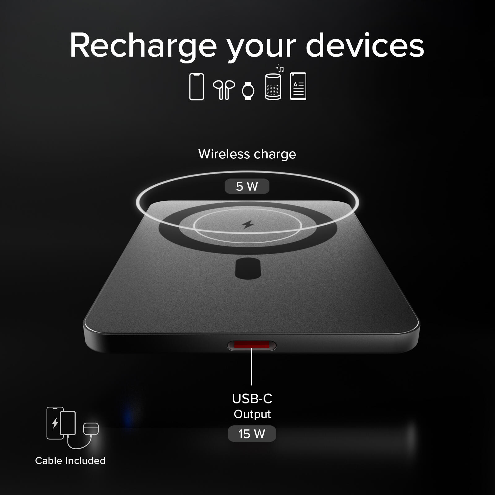 PowerBank magnetico extra-slim 3000mAh 5/7
