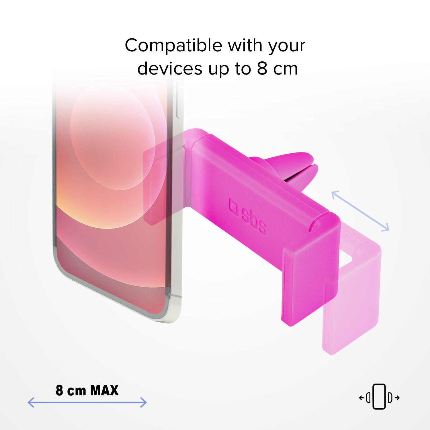 Supporto auto per telefono con fissaggio a clip 2/4
