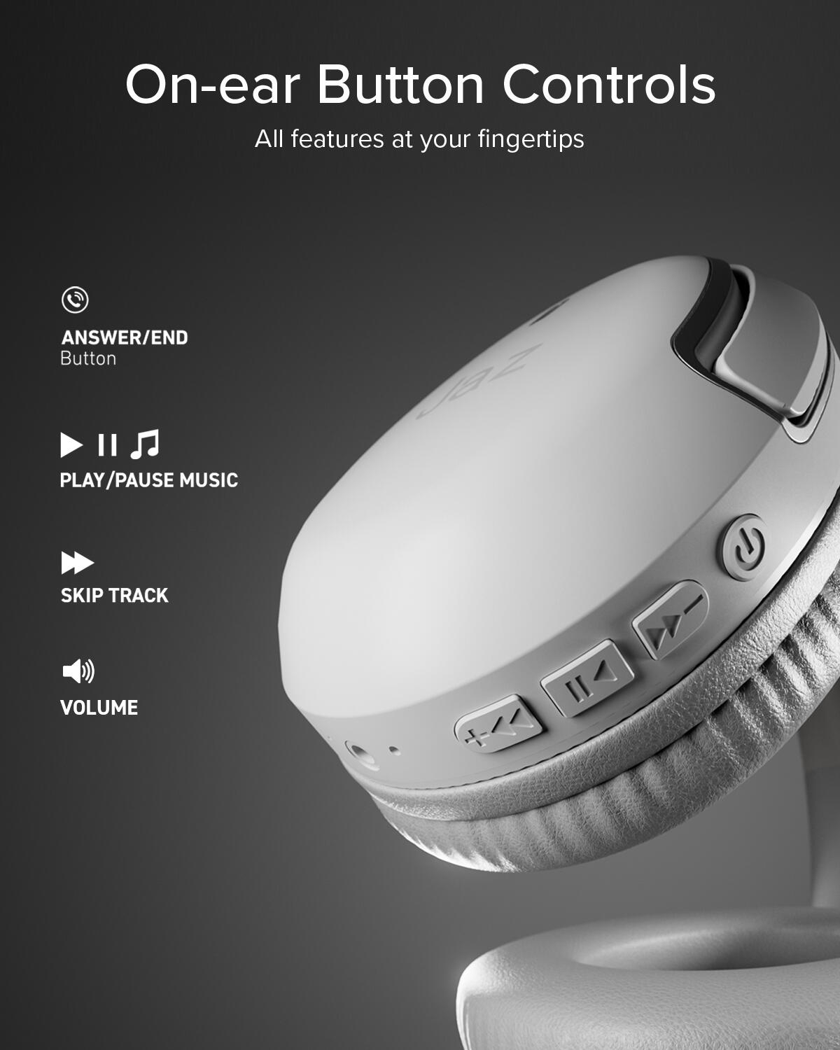 Cuffie wireless Over-Ear con microfono, comandi integrati 3/7