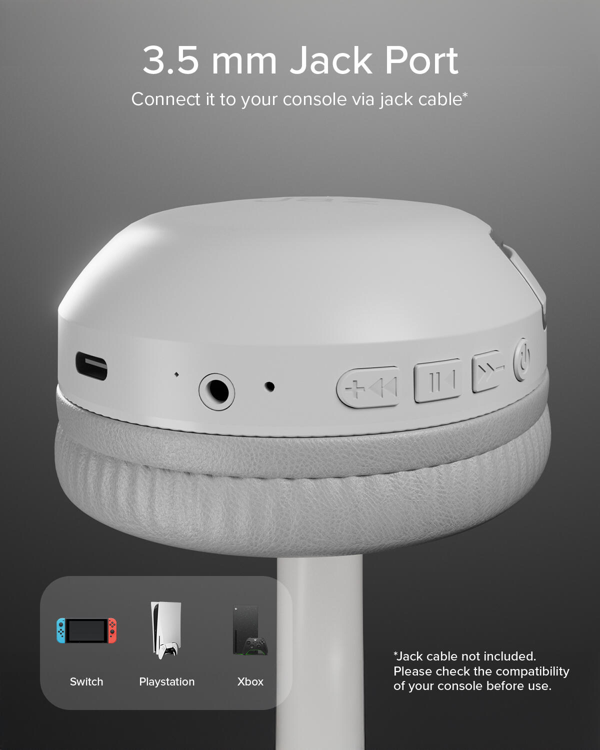 Cuffie wireless Over-Ear con microfono, comandi integrati 7/7