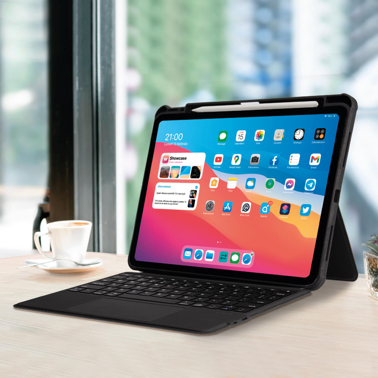 Clavier sans fil avec étui pour iPad Air/Pro 11" 5/5