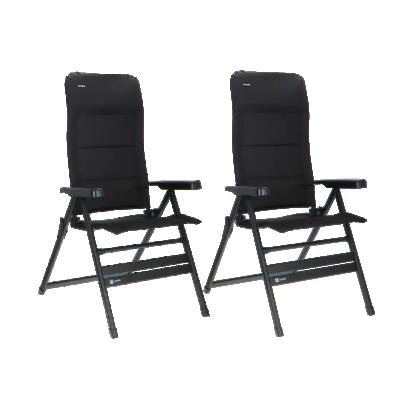 Travellife festo standenstoel xl grafiet zwart 2 stuks