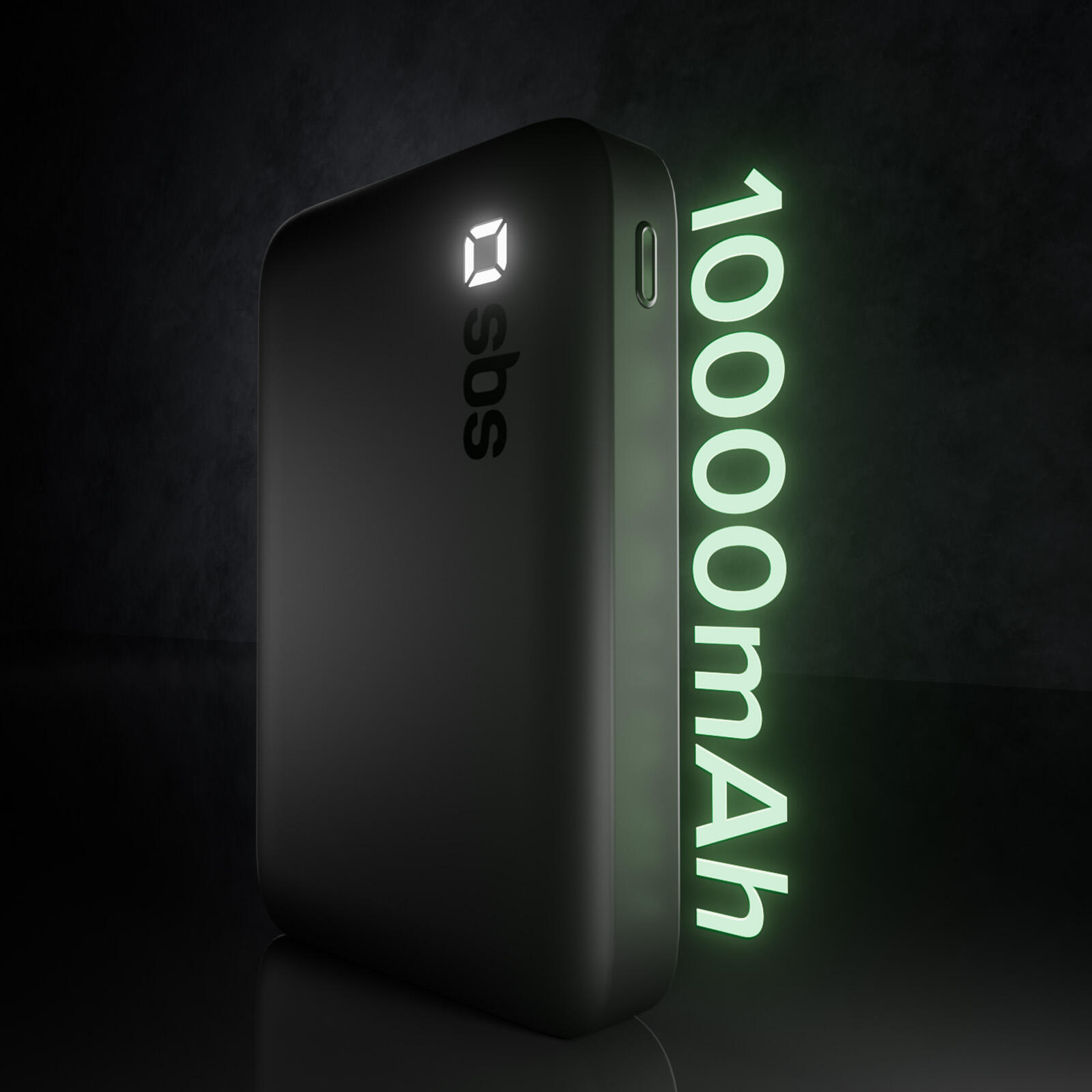 Power Bank 10000 mAh High Density con PD, USB-C e USB-A 3/7