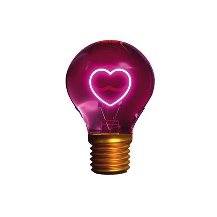 Lampe de table Heart, décorative et rechargeable