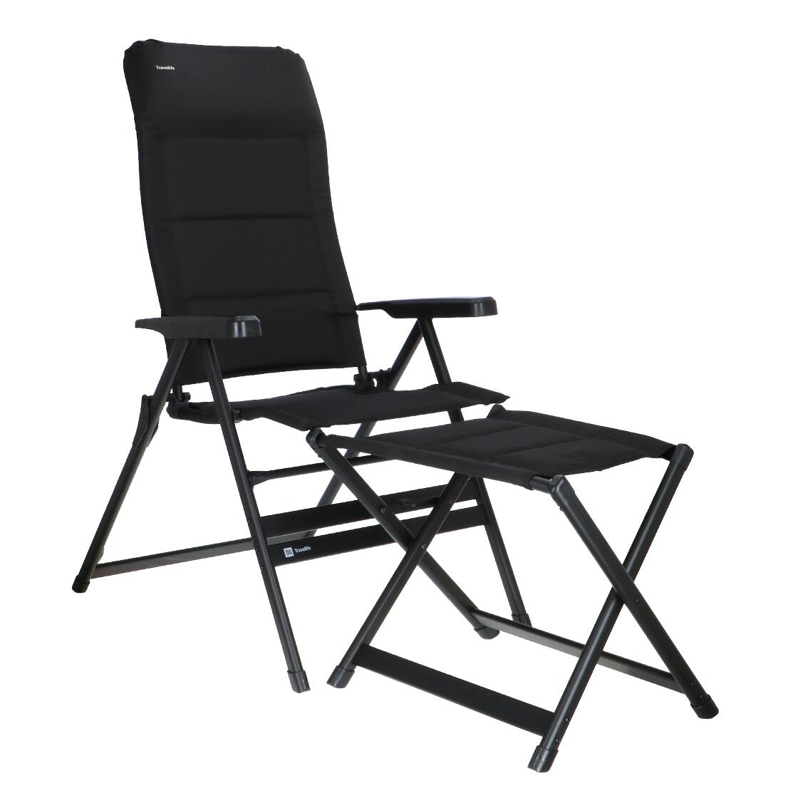 Fauteuil inclinable Travellife Festo XL, noir graphite, 2 pièces 6/6