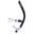 Aqua-Sport rurka czołowa swim snorkel Pro front black AS0844