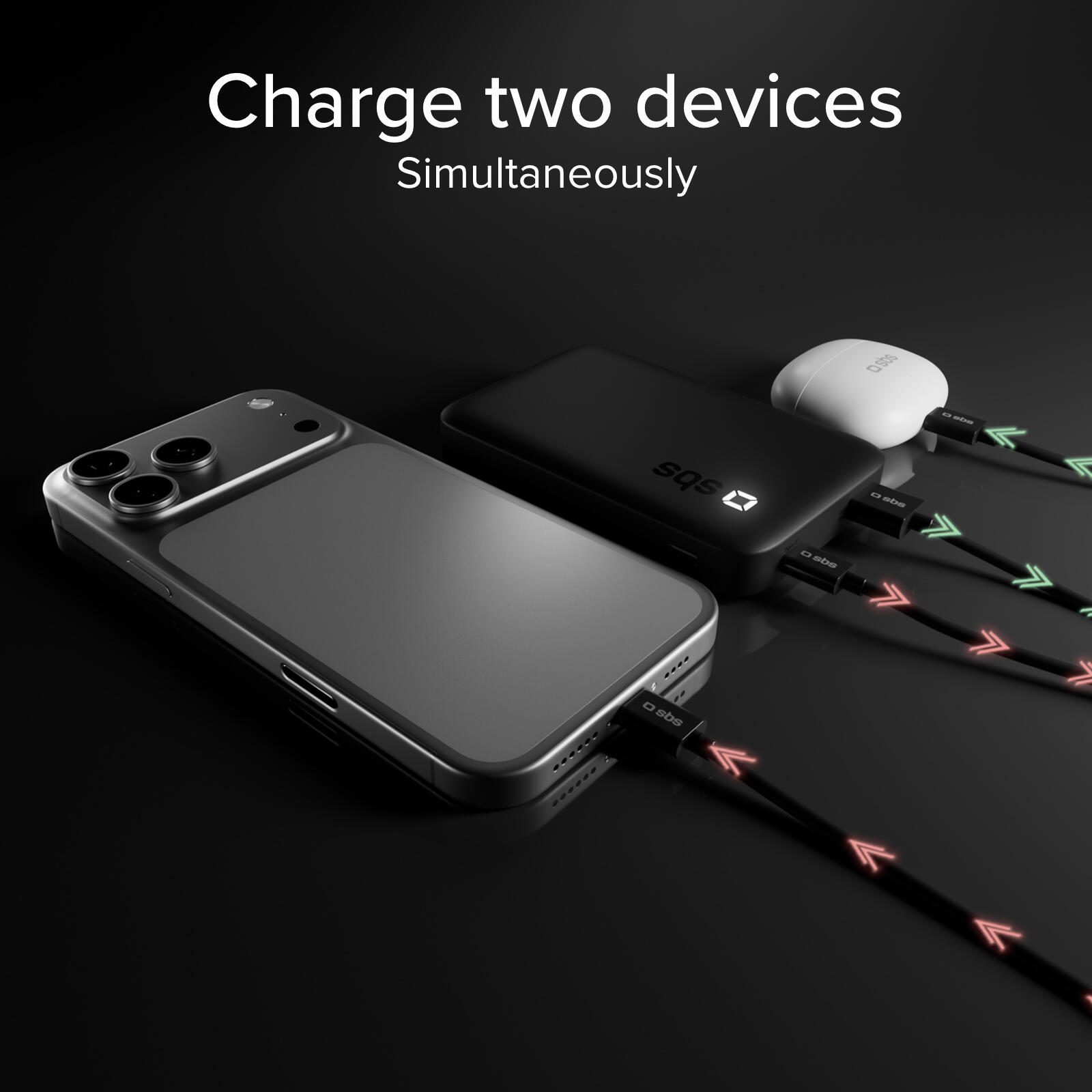 Power Bank 10000 mAh High Density con PD, USB-C e USB-A 7/7