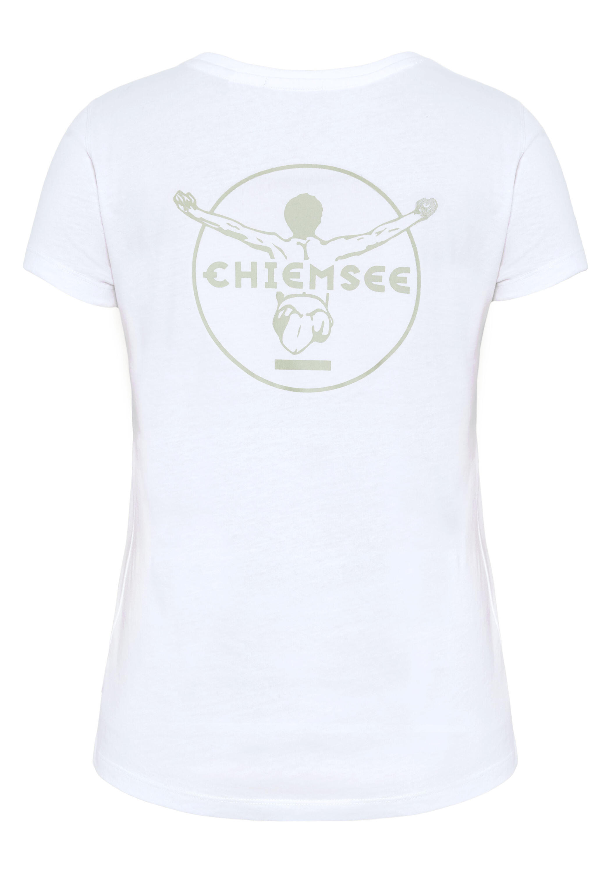 T-Shirt mit tonalem Stick & Print 2/7