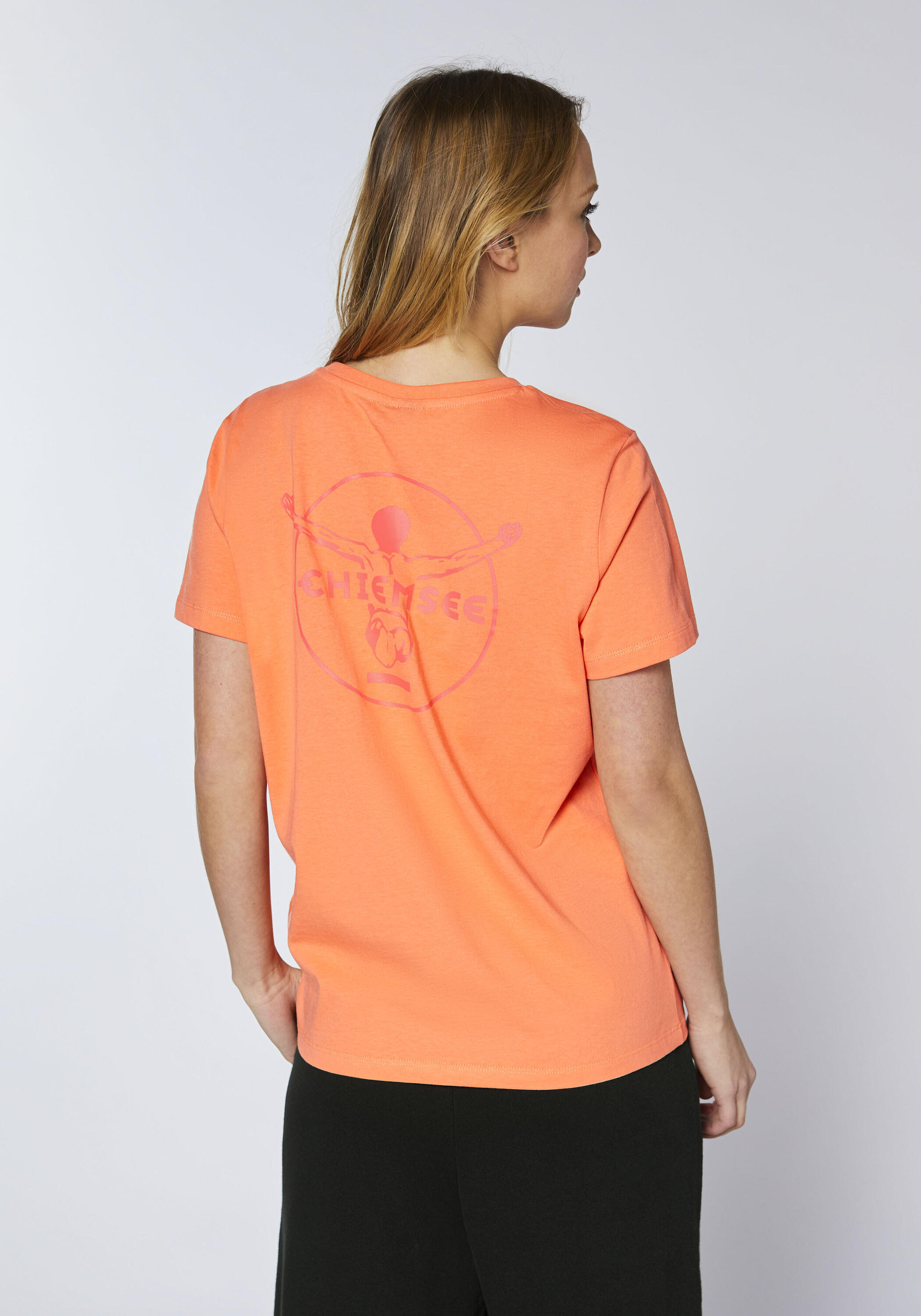 T-Shirt mit tonalem Stick & Print 4/7