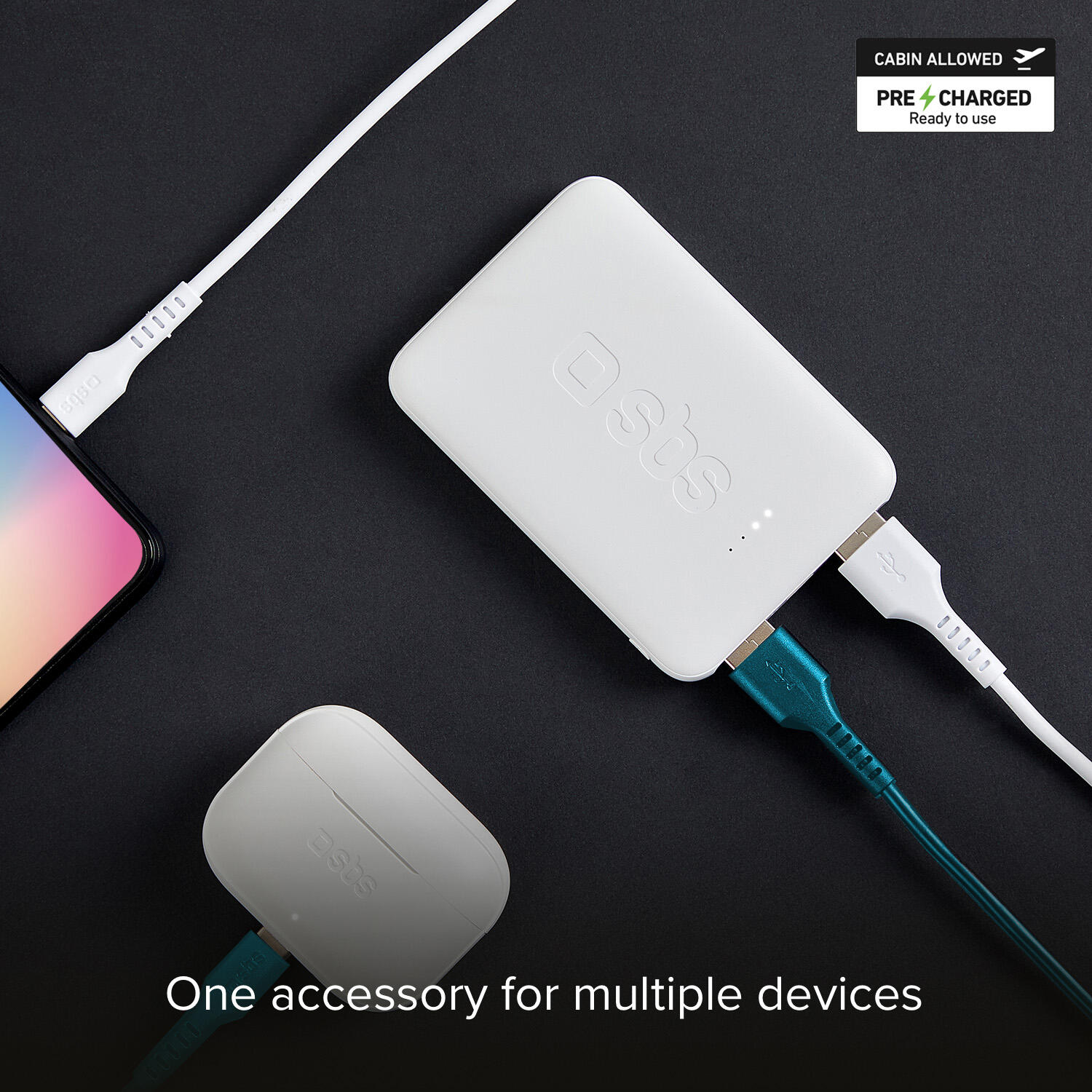 Power bank Pocket 5.000 mAh con porta USB 2.1A Intelligent Charge 3/3