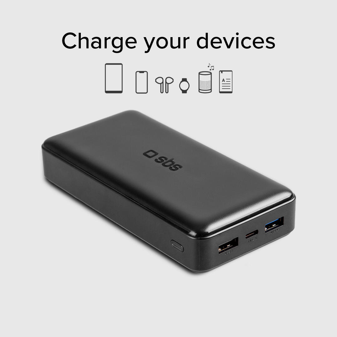 Power bank 20.000 mAh extra slim con porta USB 2.1A Intelligent Charge (IC) 2/7
