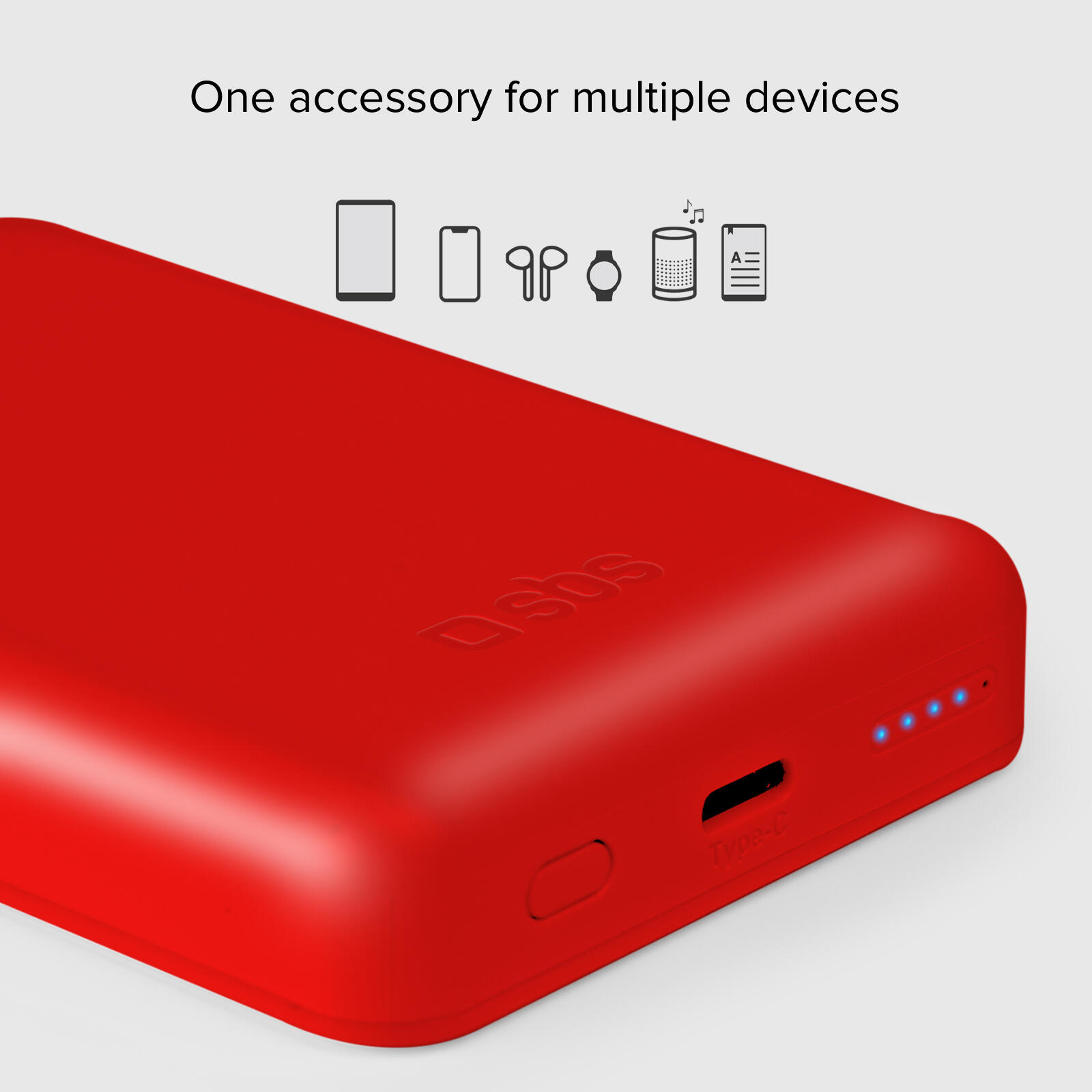 Power bank mag 5.000 mAh Wireless compatibile con iPhone con ricarica MagSafe 2/7