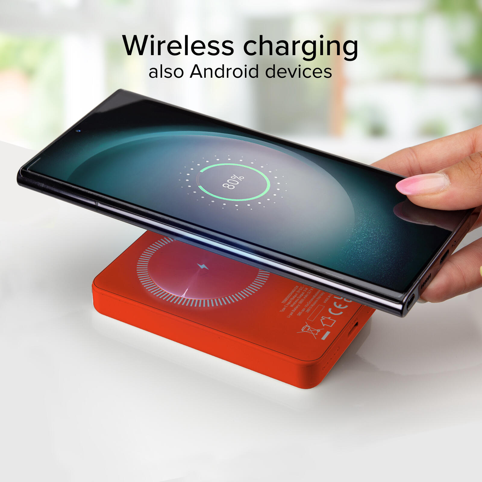 Power bank mag 5.000 mAh Wireless compatibile con iPhone con ricarica MagSafe 7/7