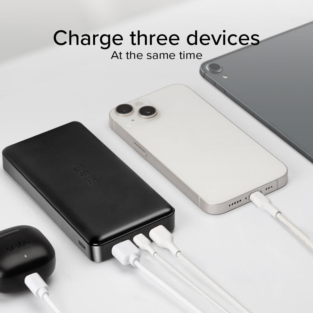 Power bank 20.000 mAh extra slim con porta USB 2.1A Intelligent Charge (IC) 4/7