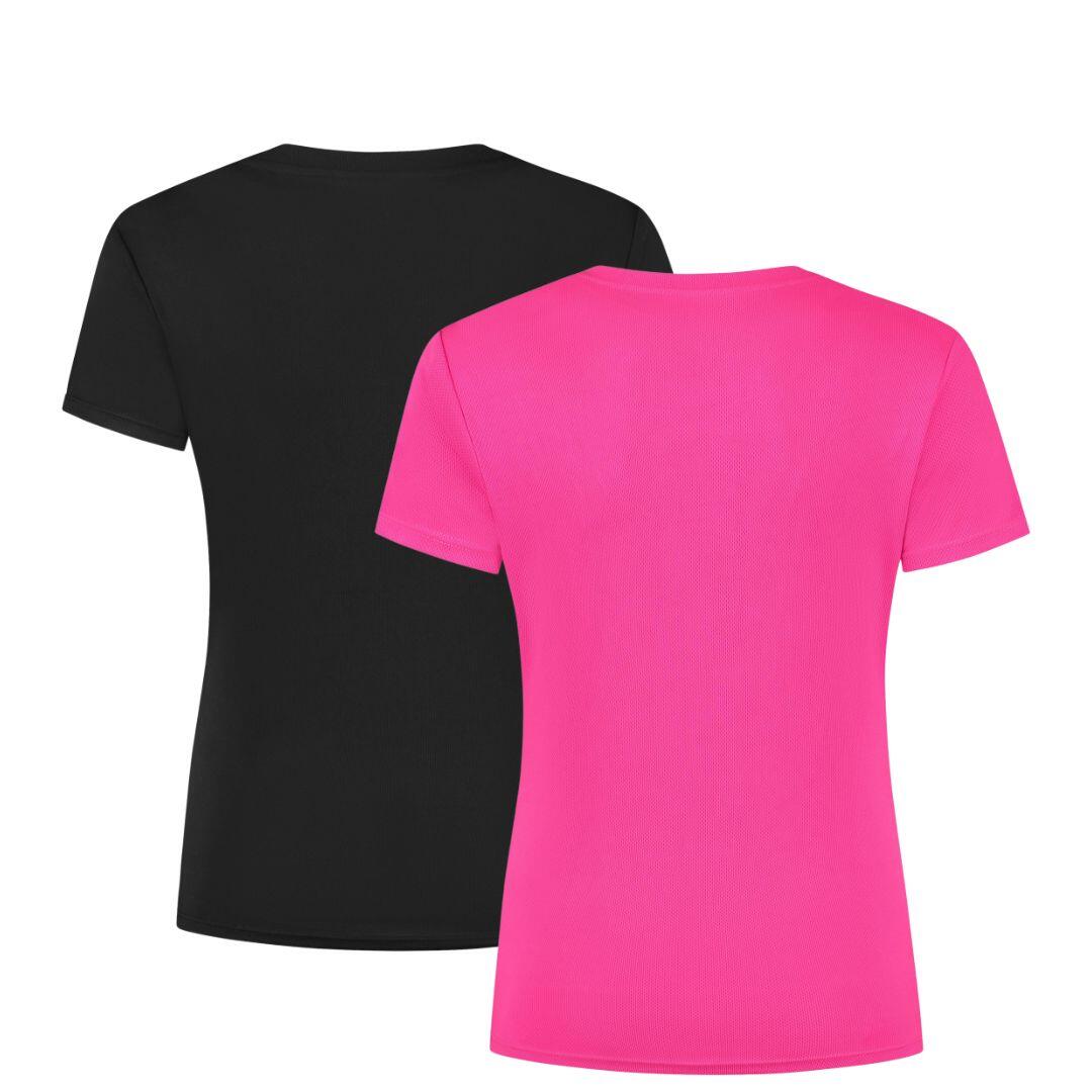 Dames Hardloopshirt Korte Mouwen 2-Pack Sportshirt 3/7