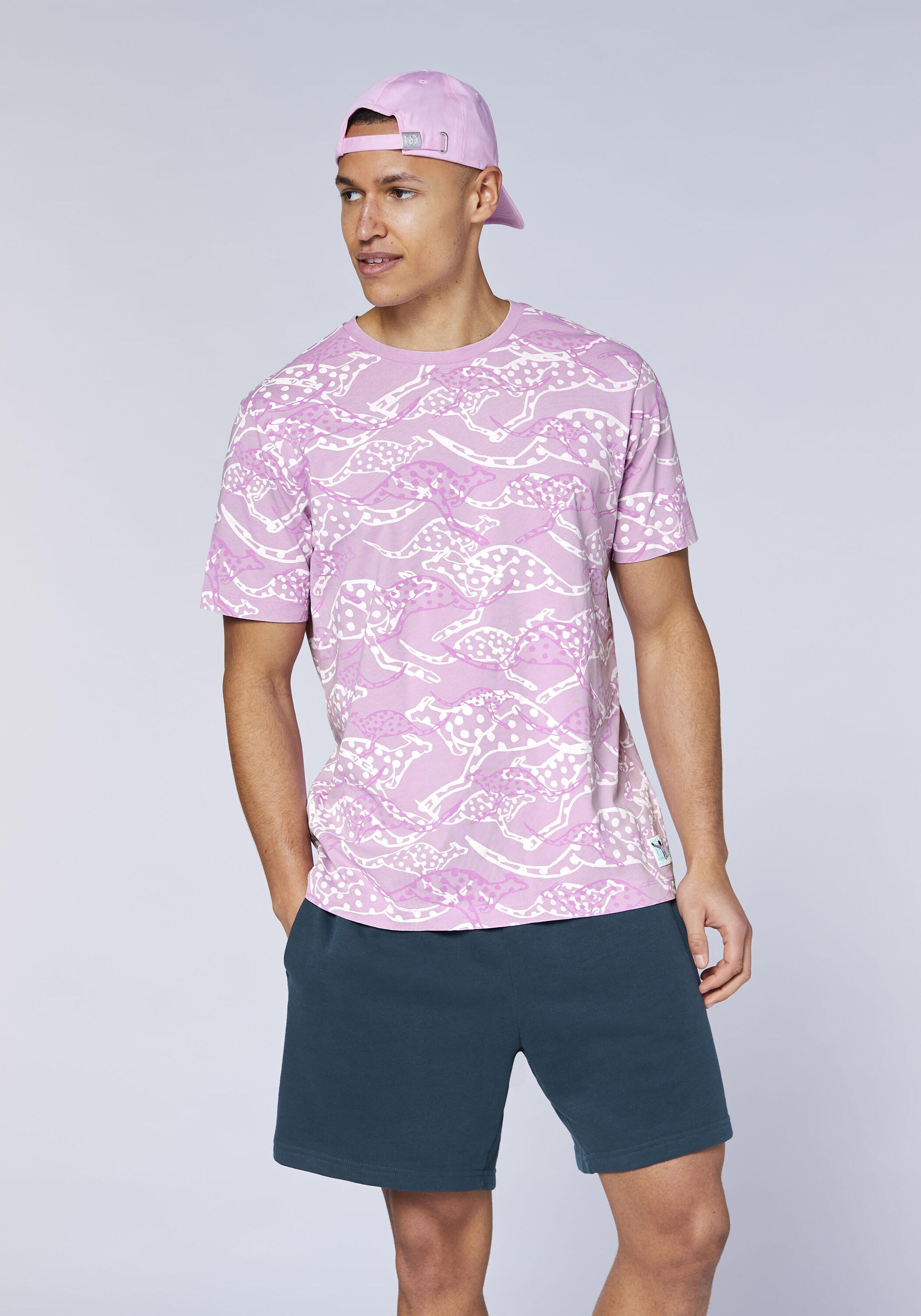 T-Shirt mit Allover Känguru Print 3/7