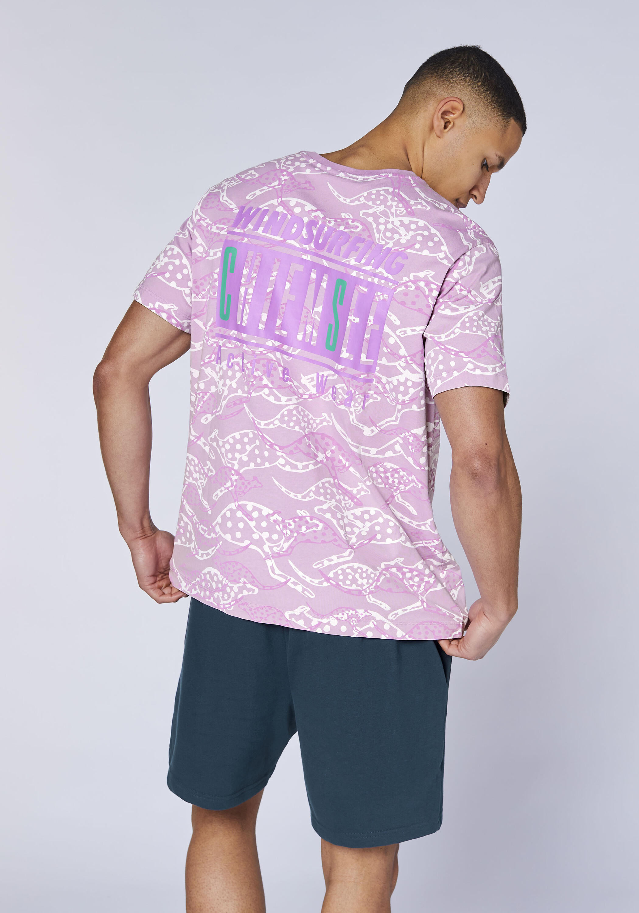 T-Shirt mit Allover Känguru Print 4/7