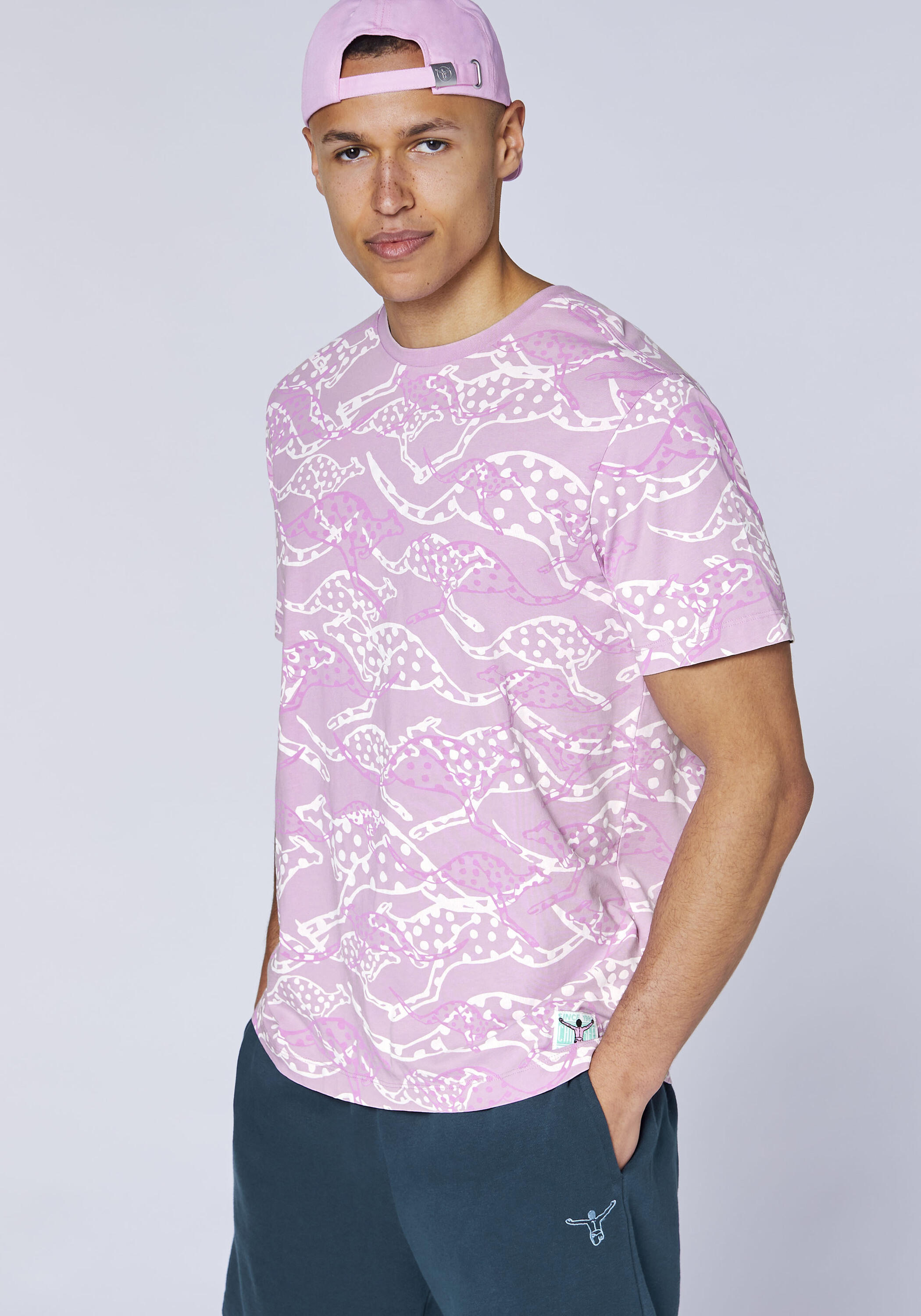 T-Shirt mit Allover Känguru Print 6/7
