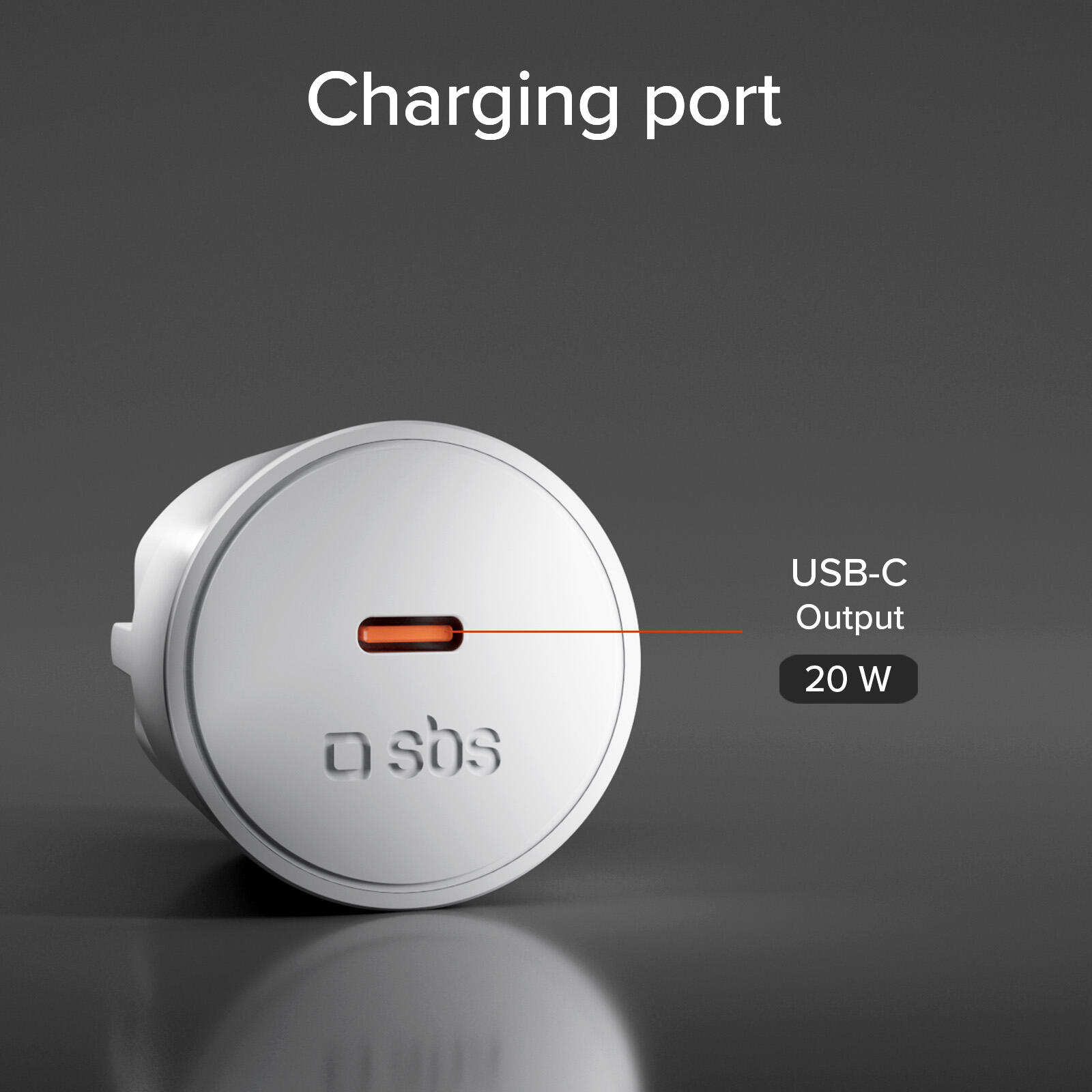 Caricatore con spina Schuko e porta USB-C 20W PD, adatto per MacBook Neo 5/7
