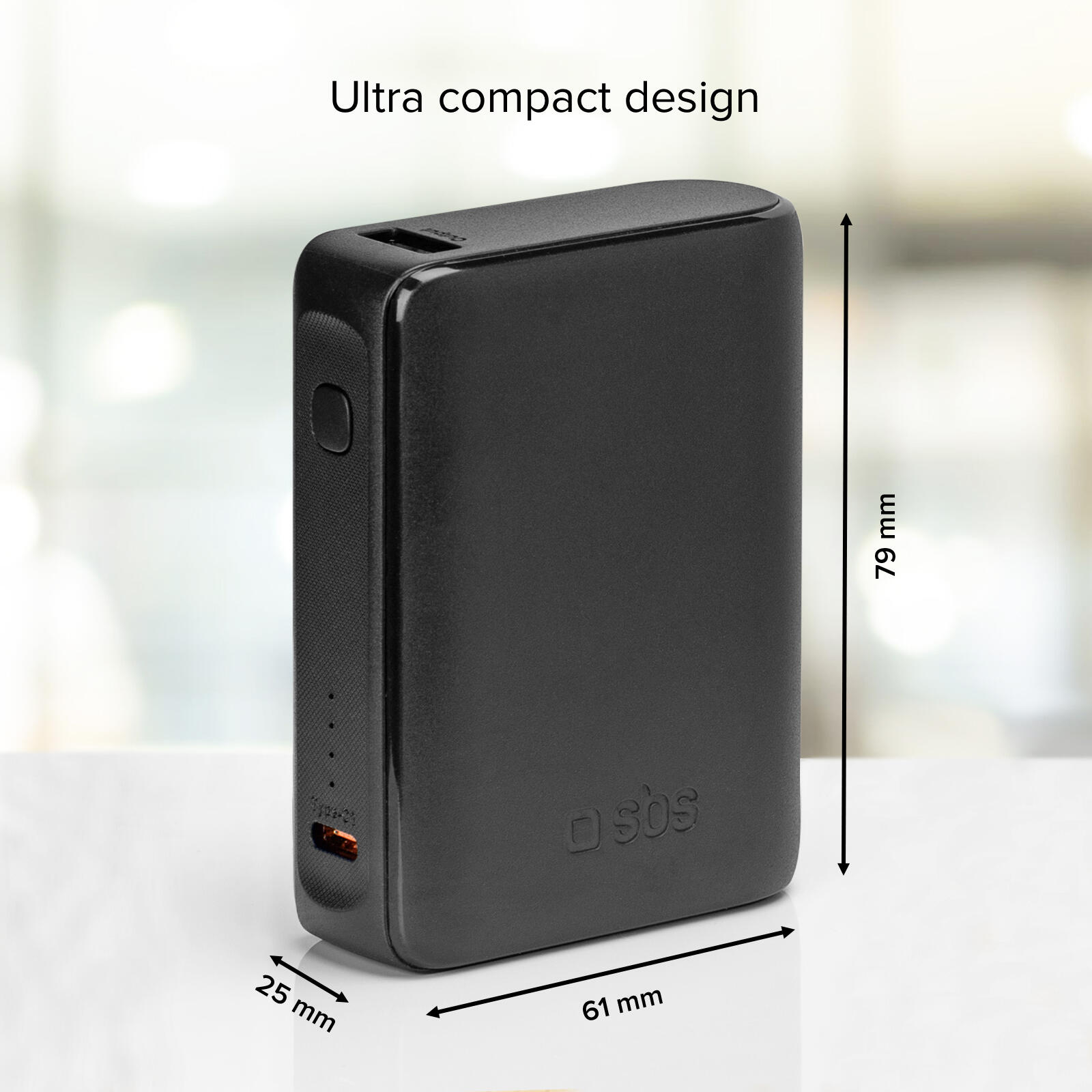Power bank ultra compatto da 10000 mAh 6/7