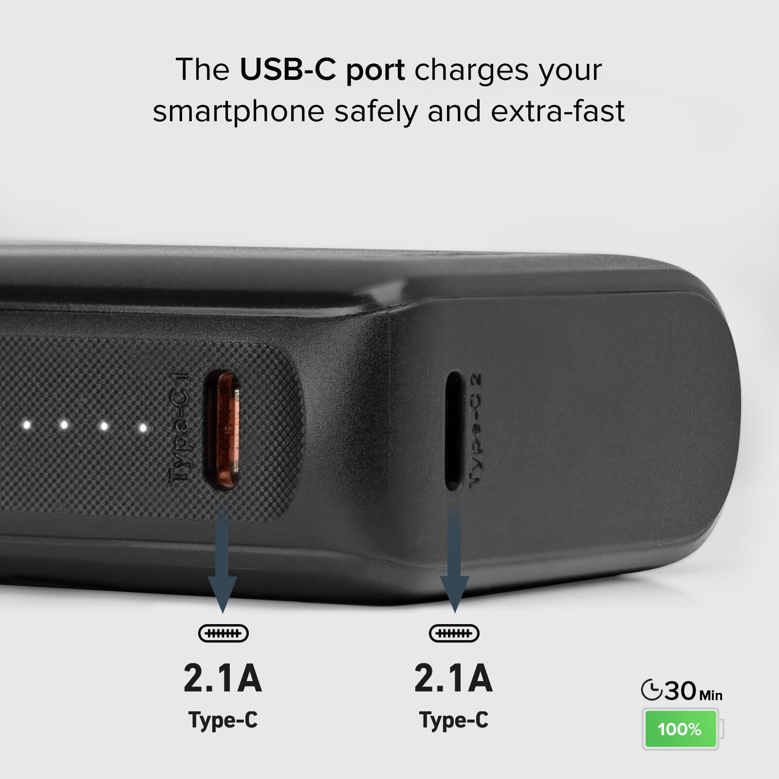 Power bank ultra compatto da 10000 mAh 4/7