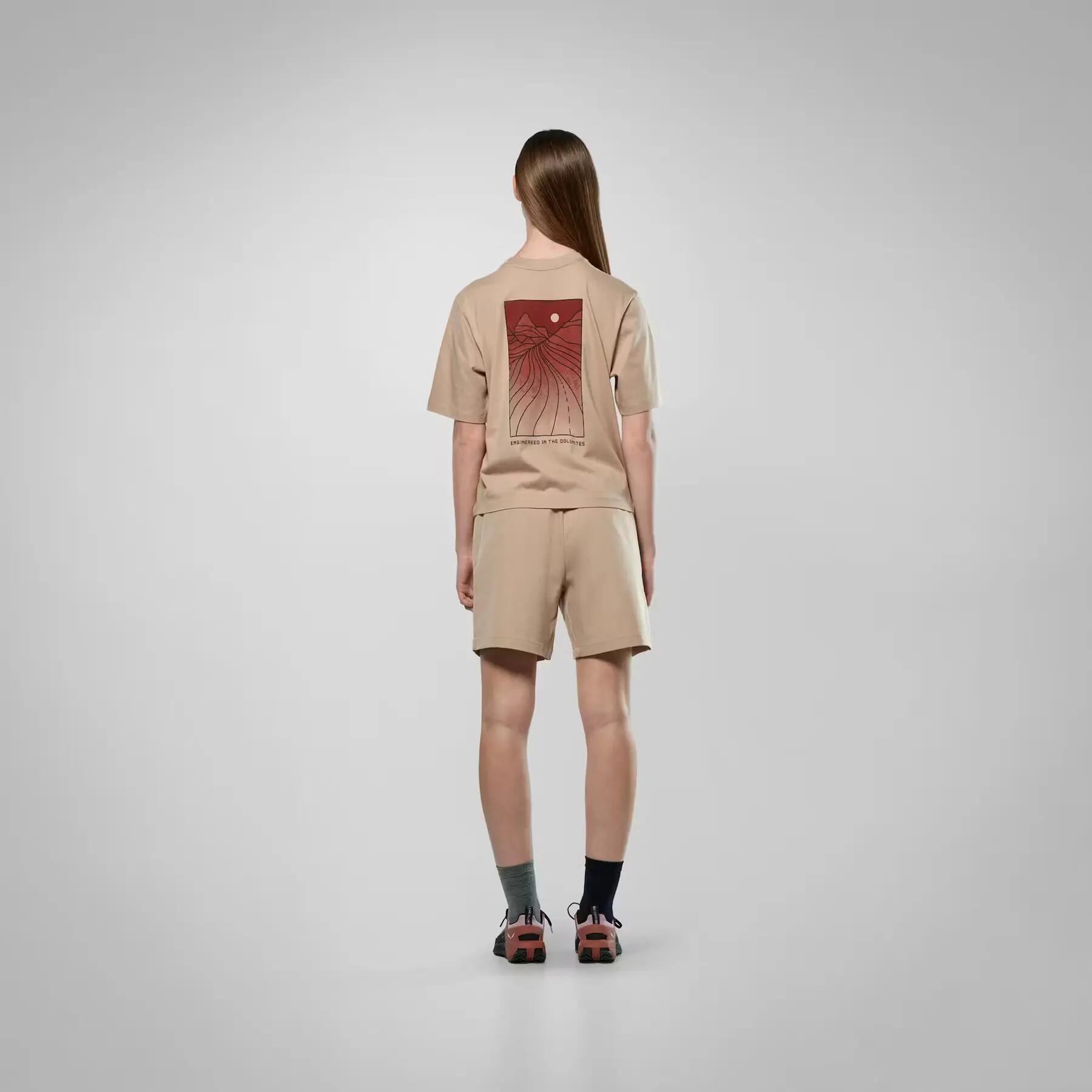 T-shirt de mulher solta Salewa Eagle Sunset 4/5