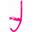 Aqua-Sport rurka czołowa swim snorkel front pink AS0823
