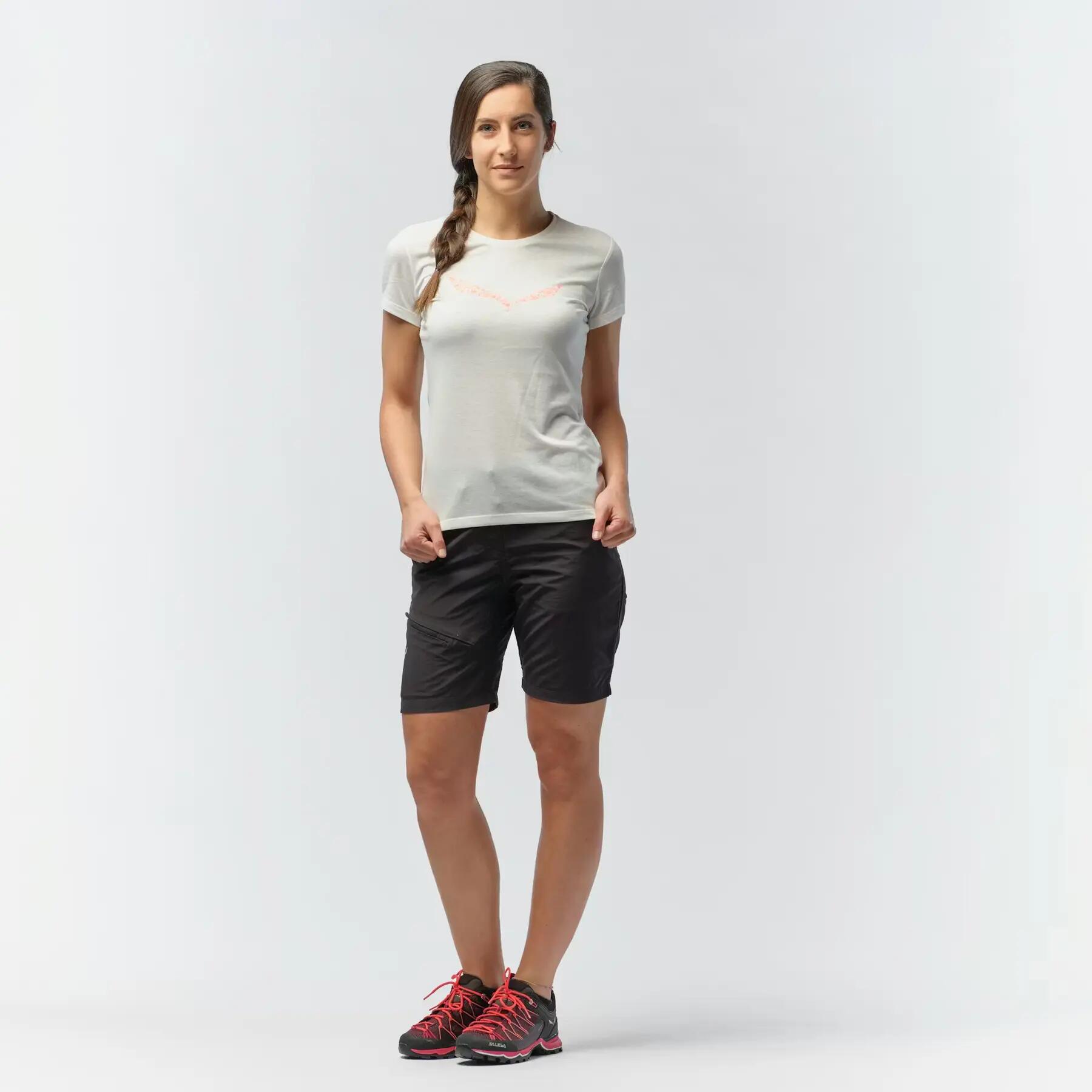 Camiseta de mujer Salewa Solid Dry 3/5