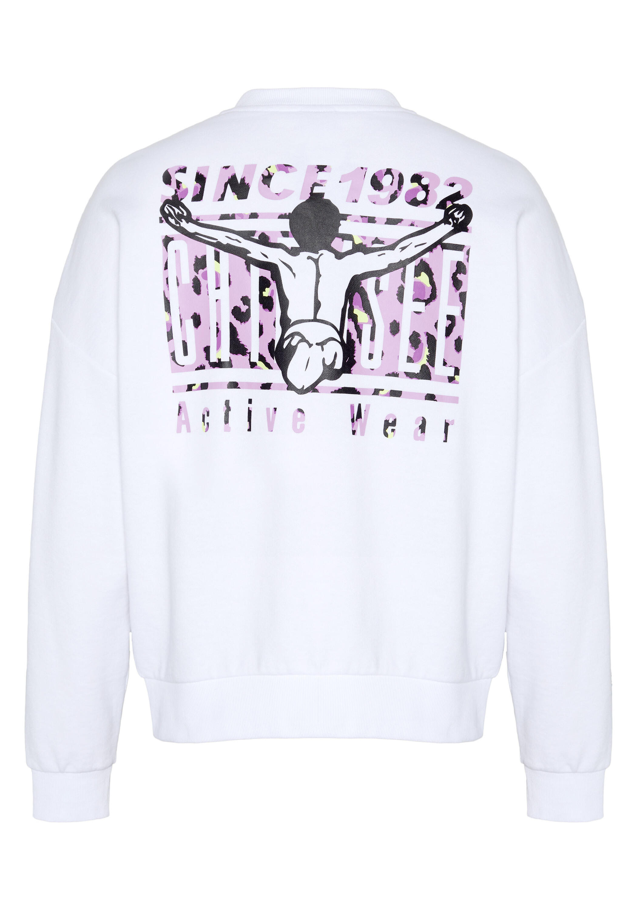 Sweatshirt mit Retro Rückenprint 2/7