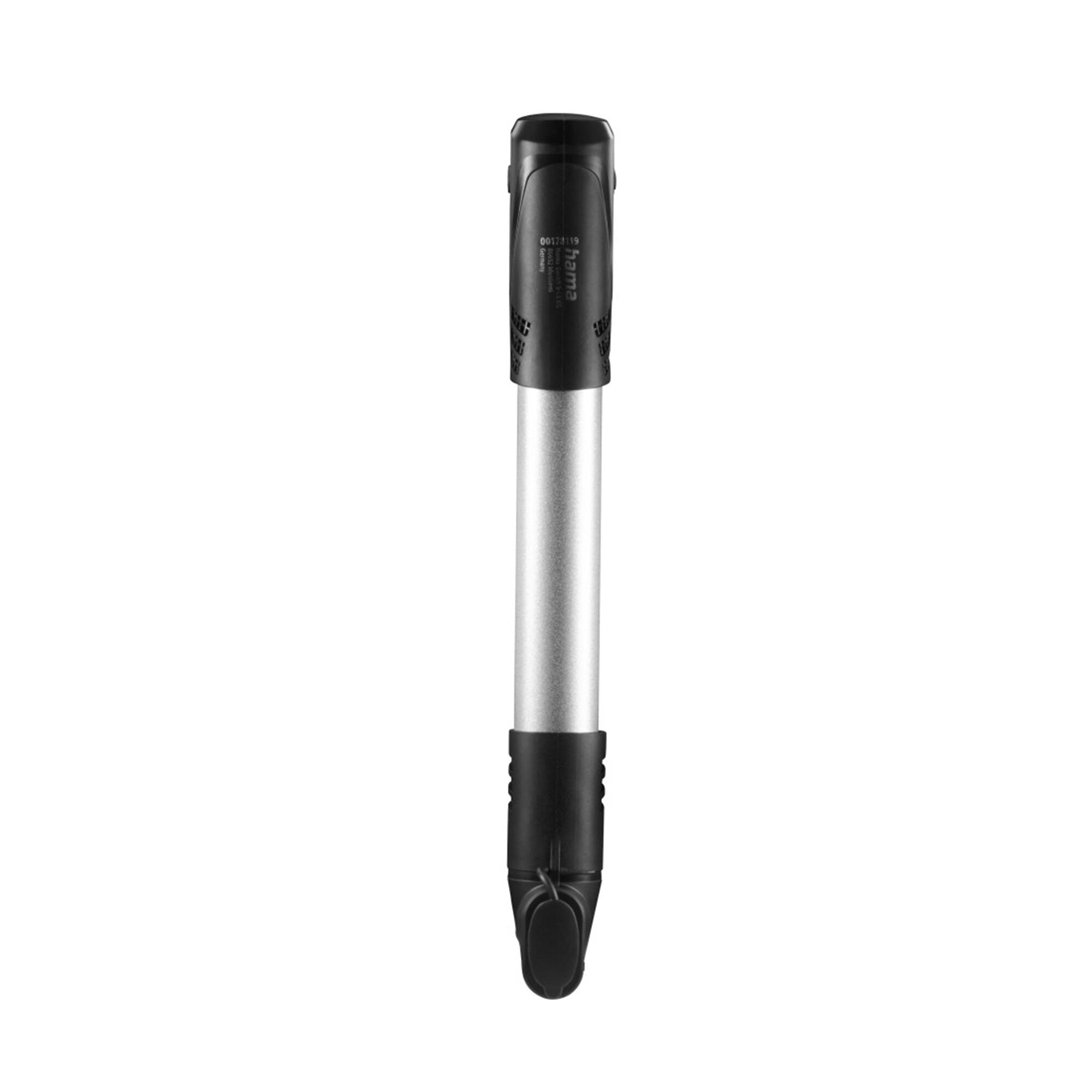 HAMA Mini-Luftpumpe für Fahrrad, Schwarz 2/6