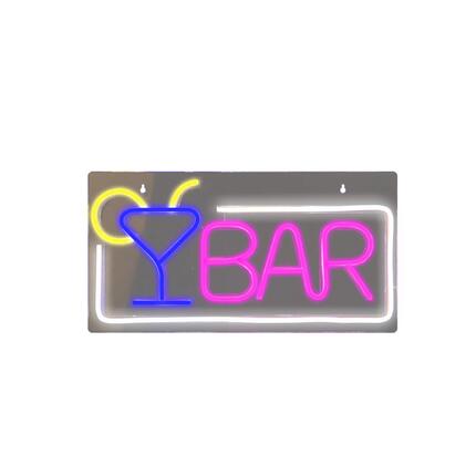 LED-bord "Chill Time Ready" met neoneffect voor gebruik binnenshuis