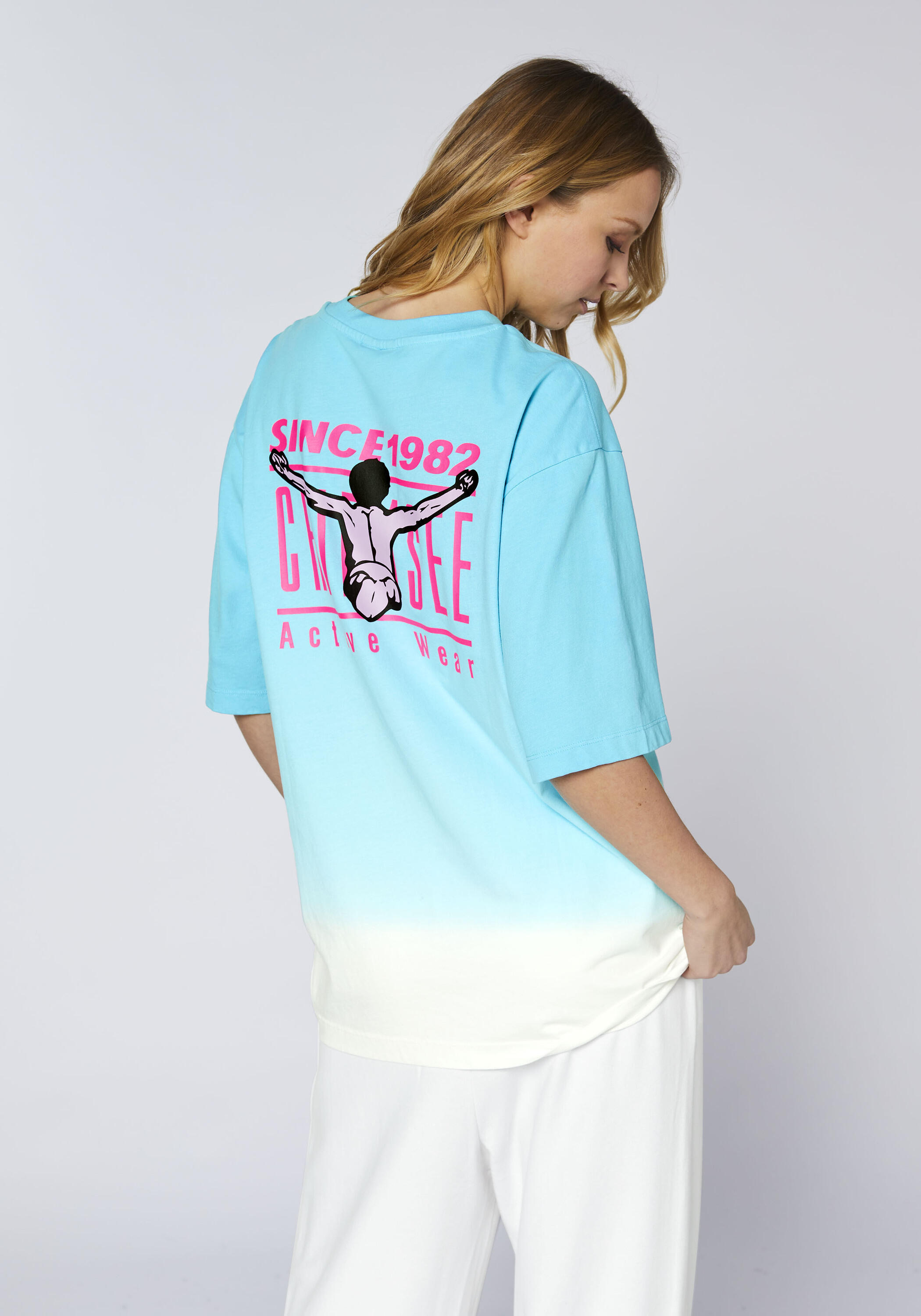 T-Shirt mit Dip-Dye Effekt 4/7