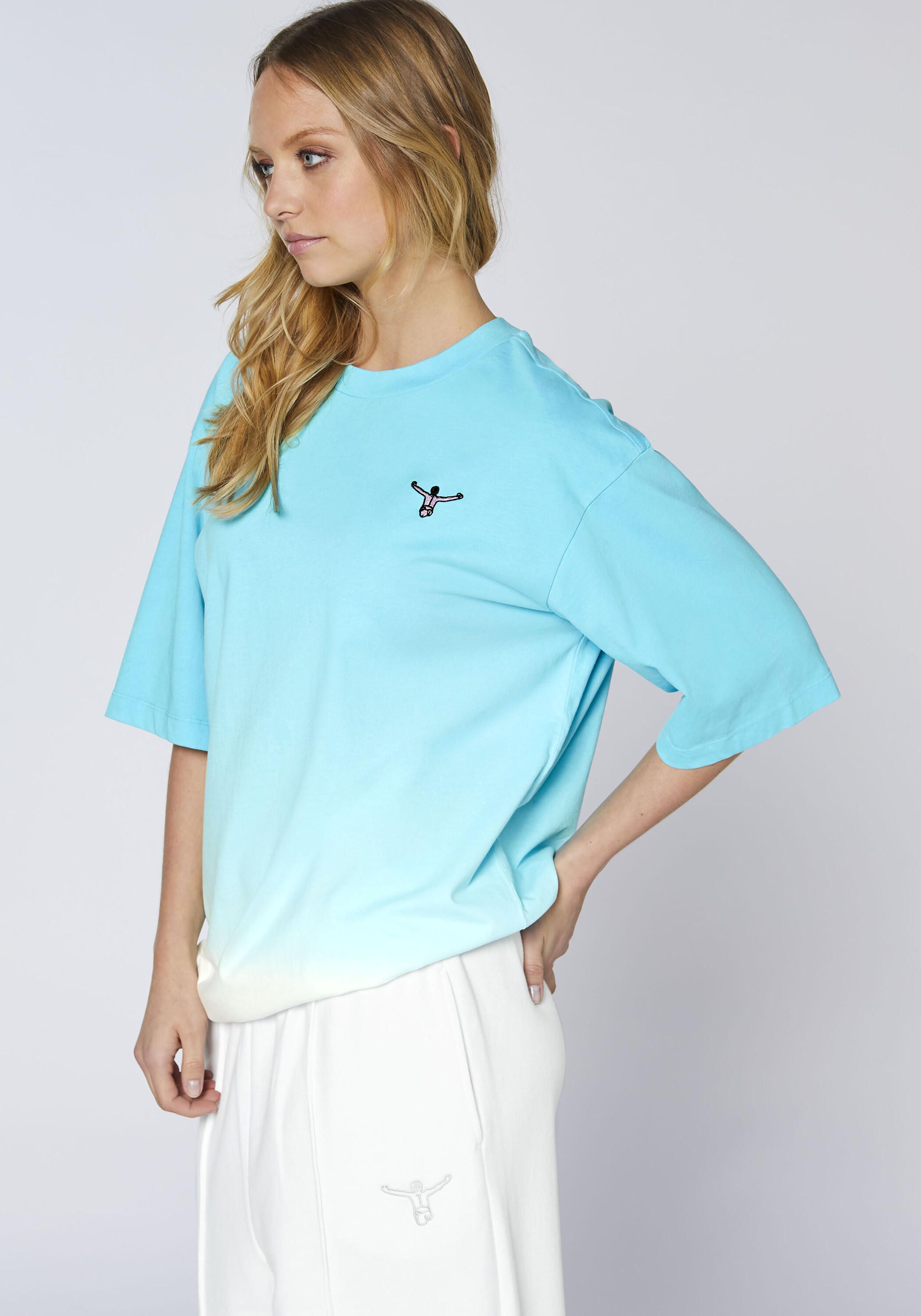 T-Shirt mit Dip-Dye Effekt 6/7