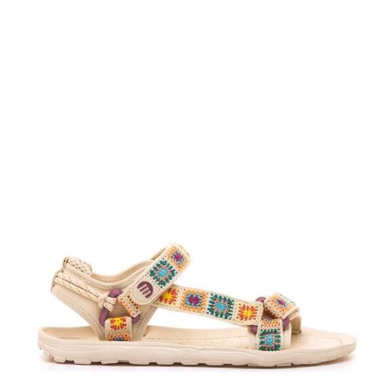 SANDALIAS PLANAS Mujer barefoot MTNG Free-solana Beige